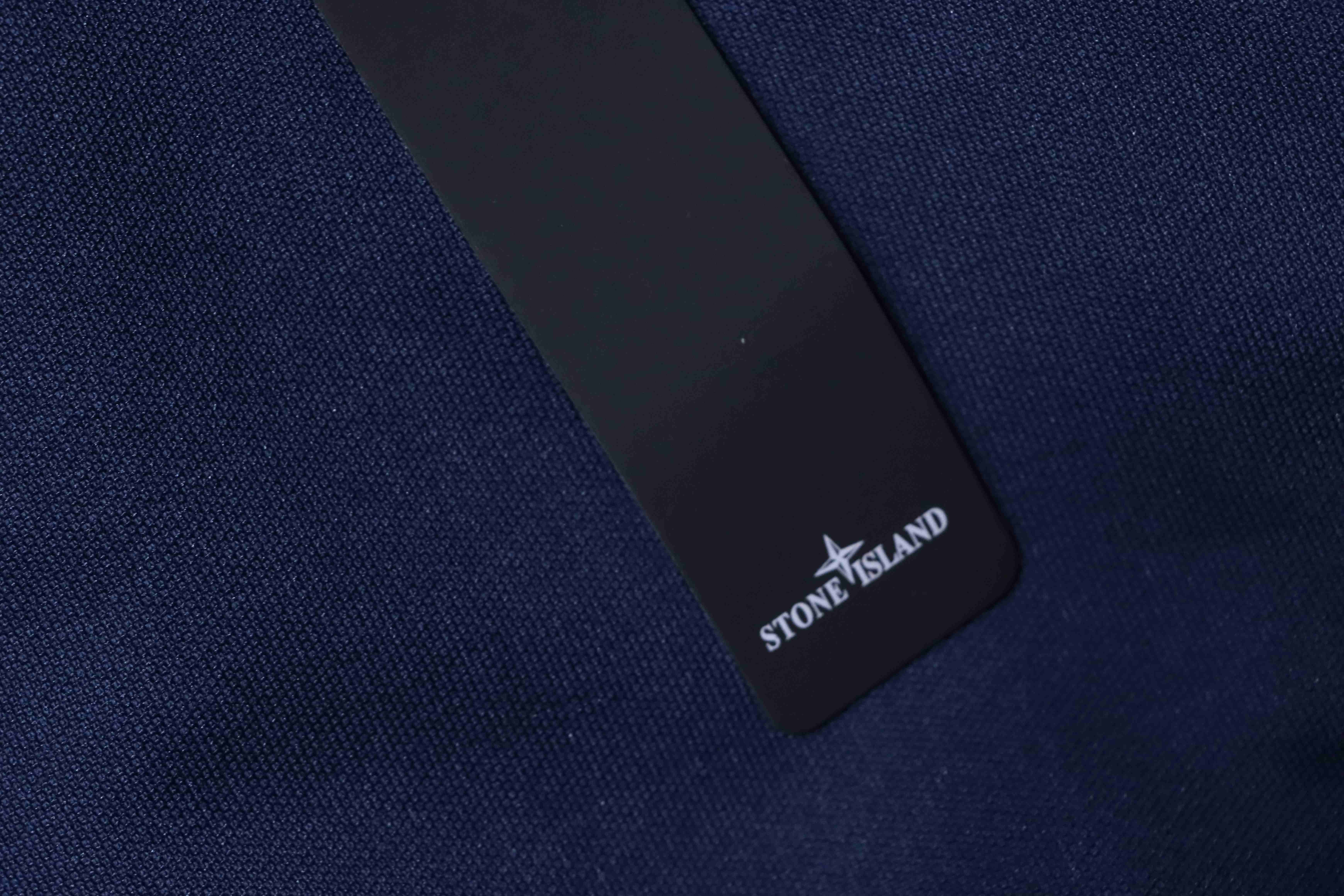 Stone Island Classic Knit Polo Shirt Navy