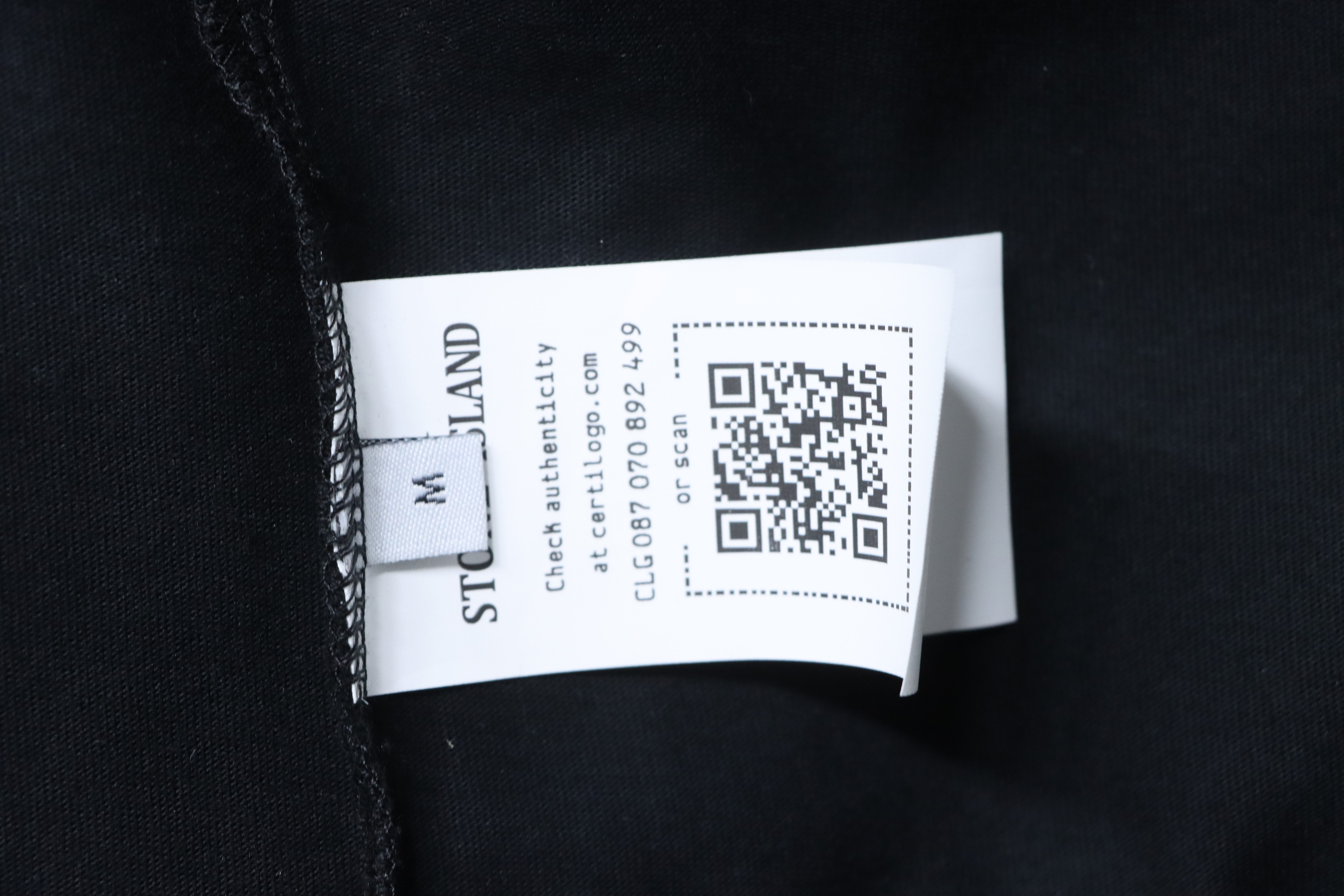 Stone Island Embroidered Compass Chest T-Shirt Black