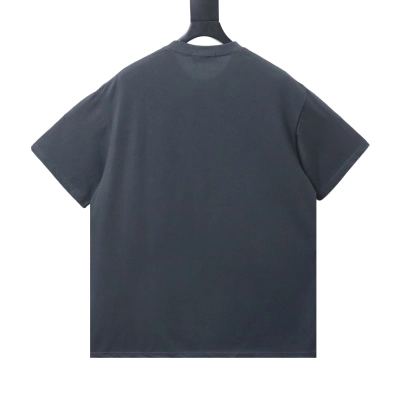 Stone Island Embroidered Compass Chest T-Shirt Charcoal Gray 02