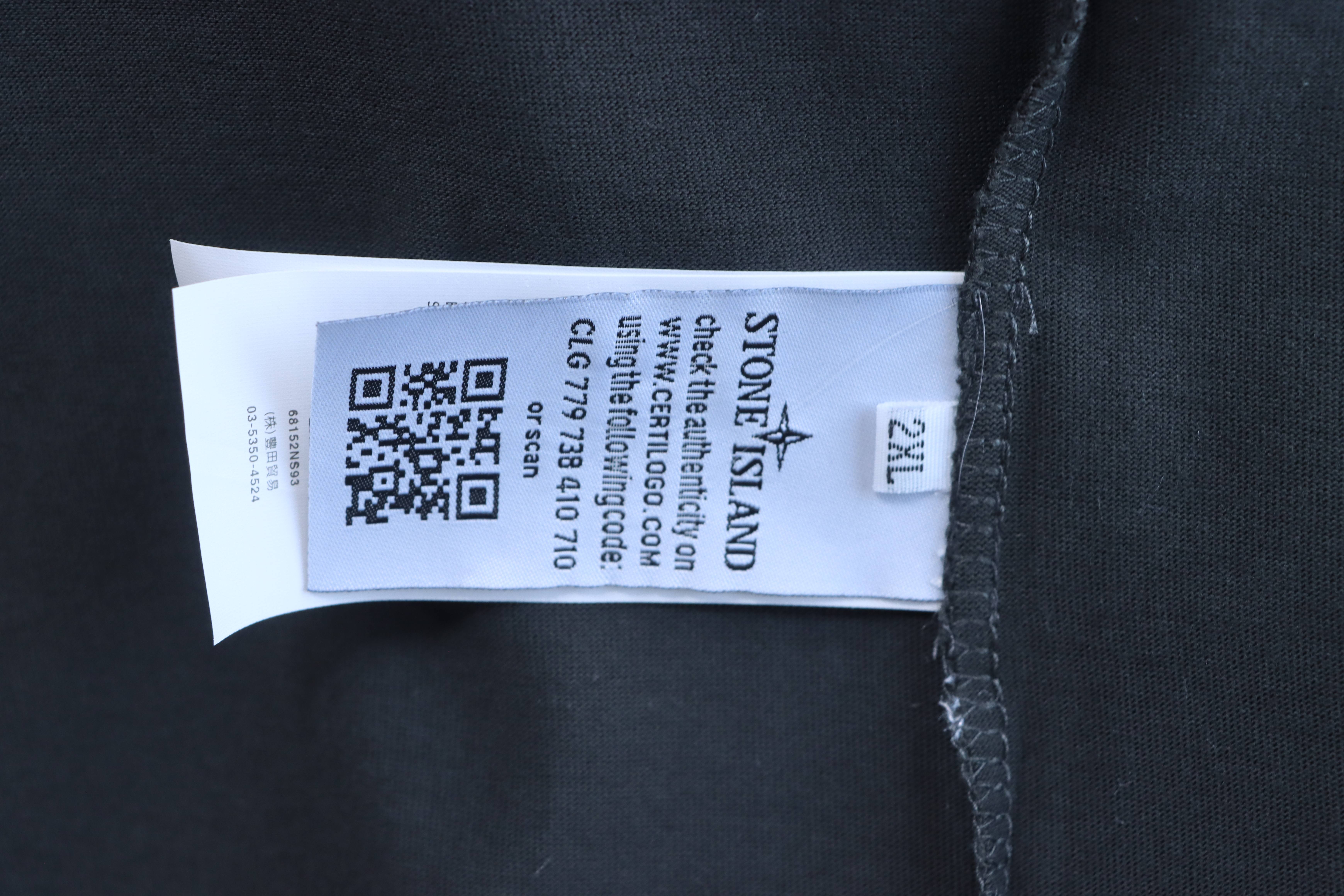 Stone Island Embroidered Compass Chest T-Shirt Charcoal Gray