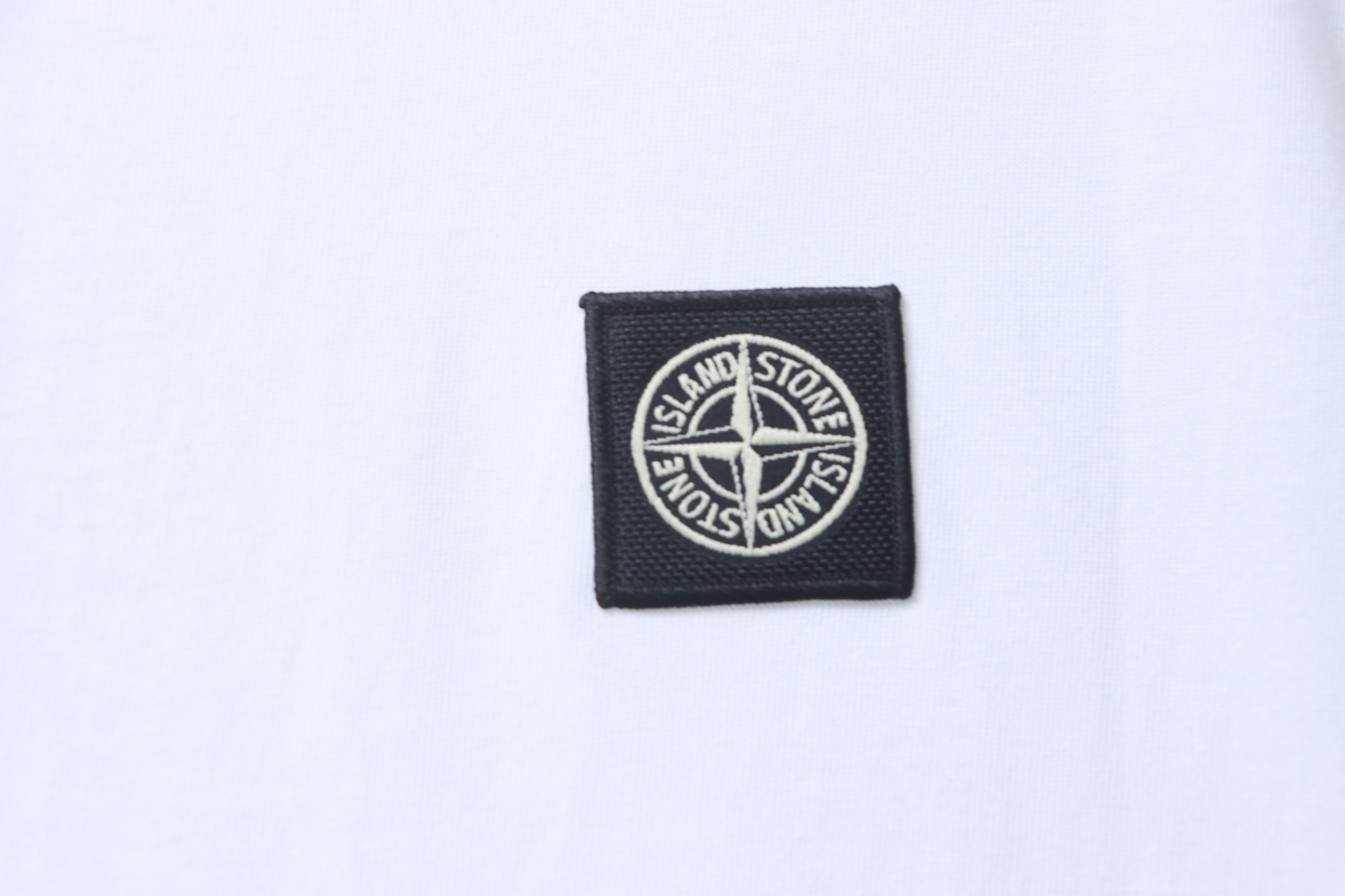 Stone Island Embroidered Compass Chest T-Shirt White