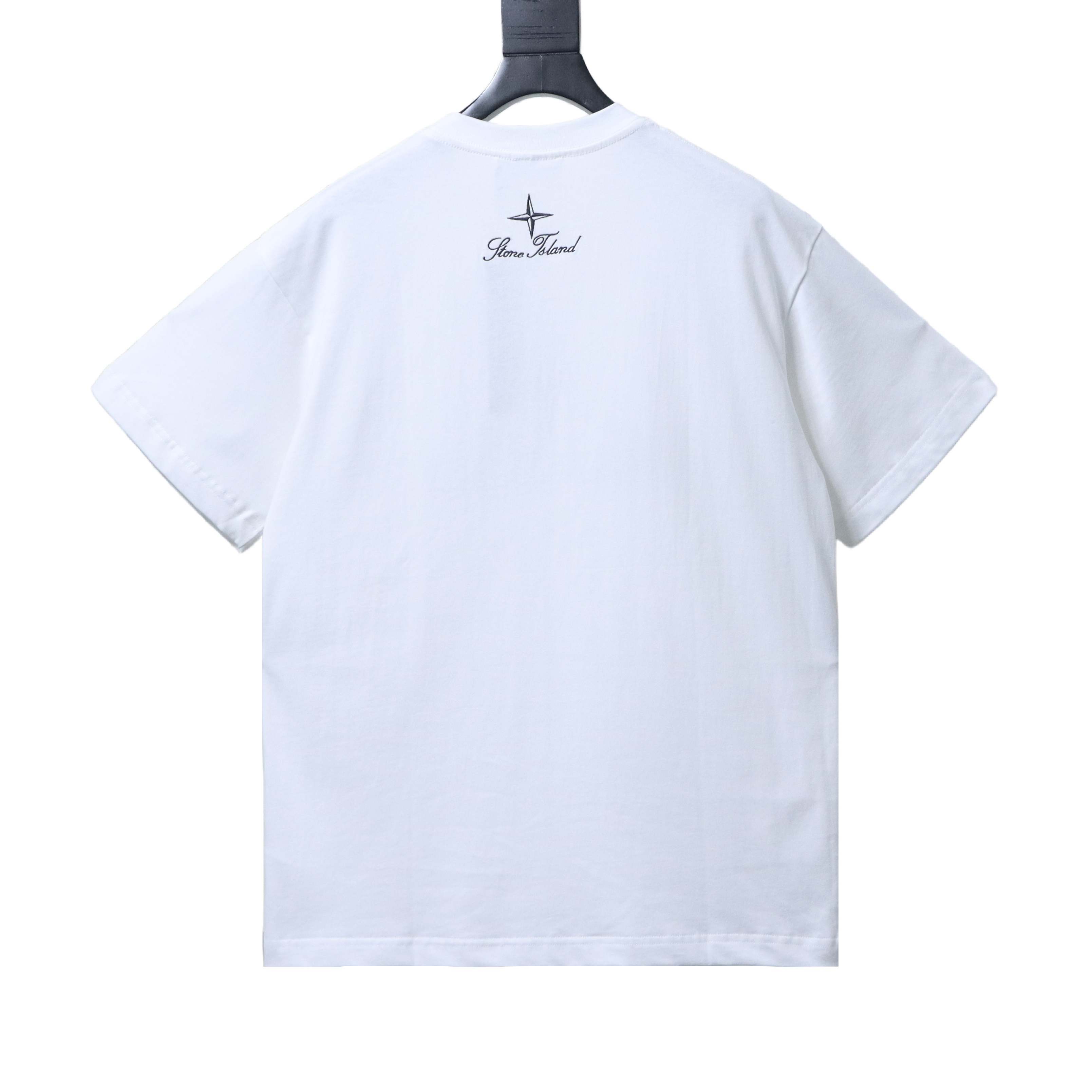 Stone Island Embroidered Script Logo T-Shirt White
