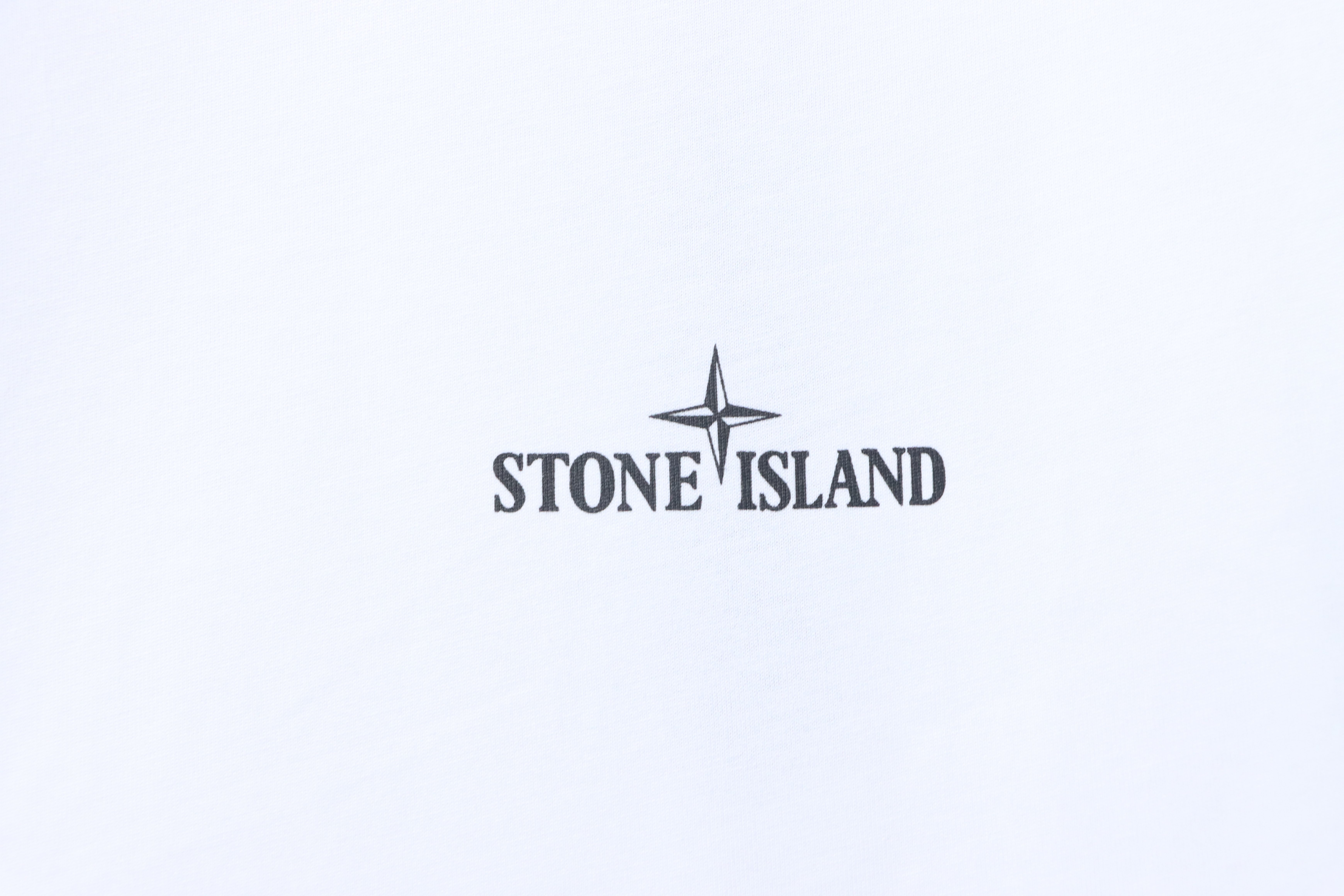Stone Island Map Graphic Back Print T-Shirt White