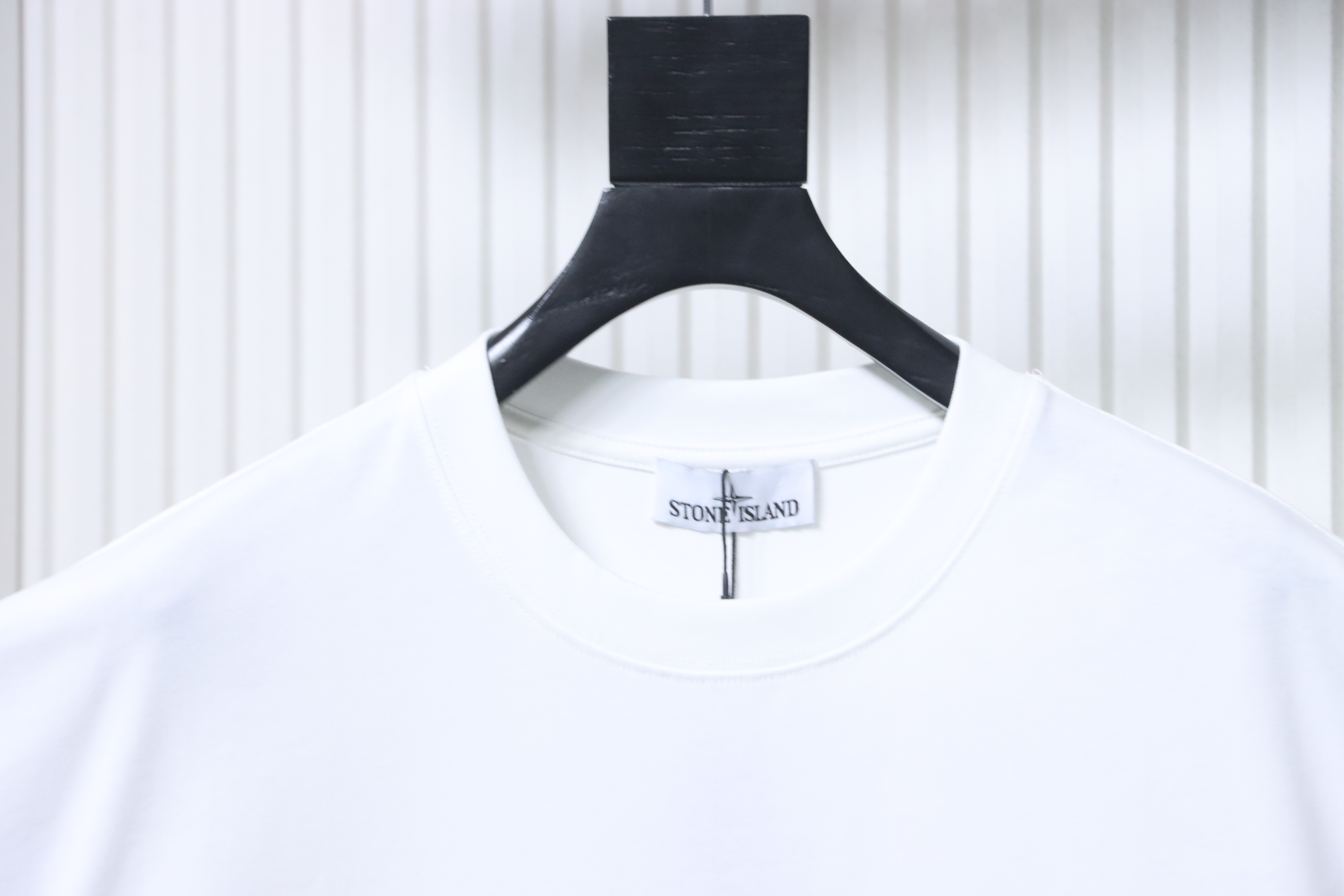 Stone Island Map Graphic Back Print T-Shirt White