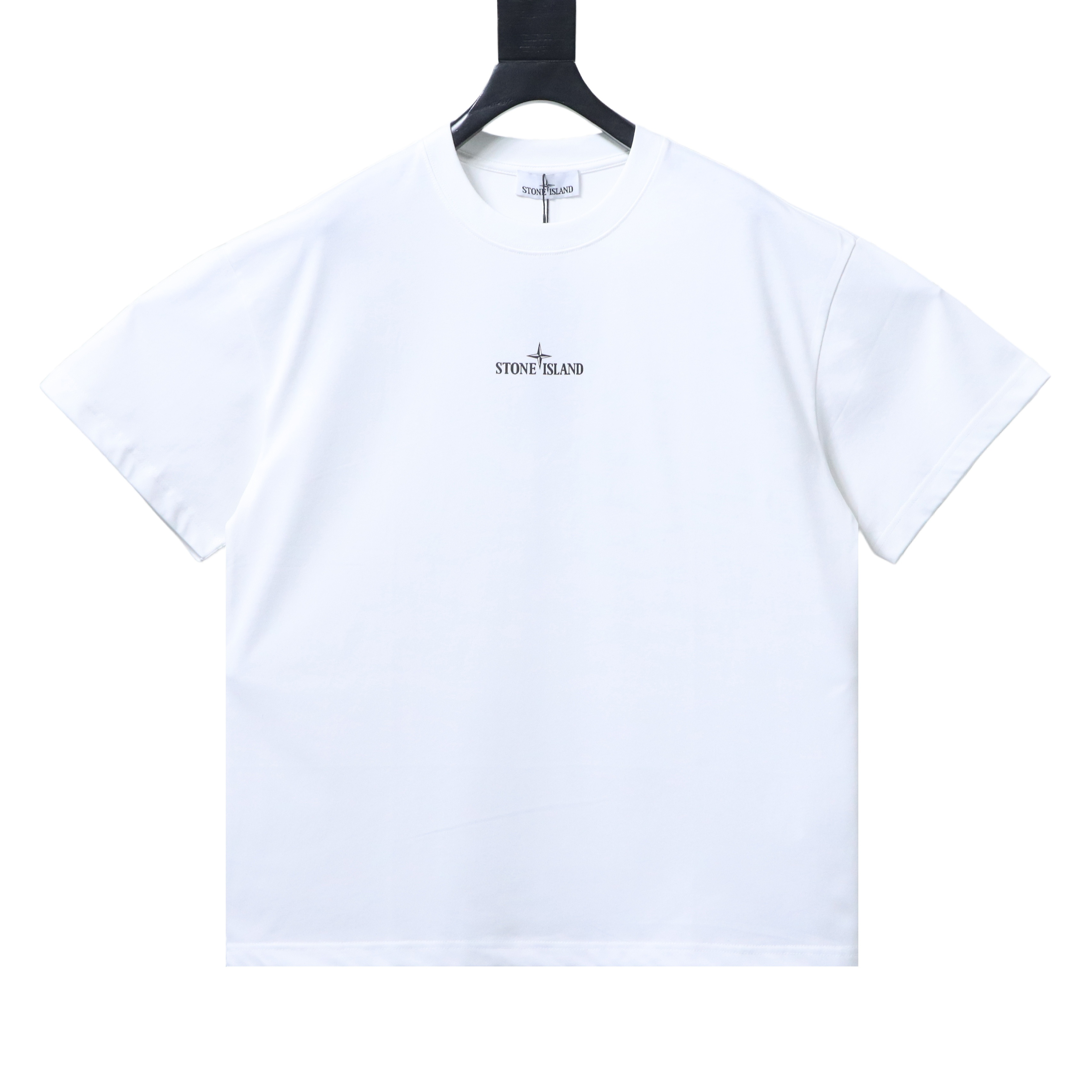 Stone Island Map Graphic Back Print T-Shirt White