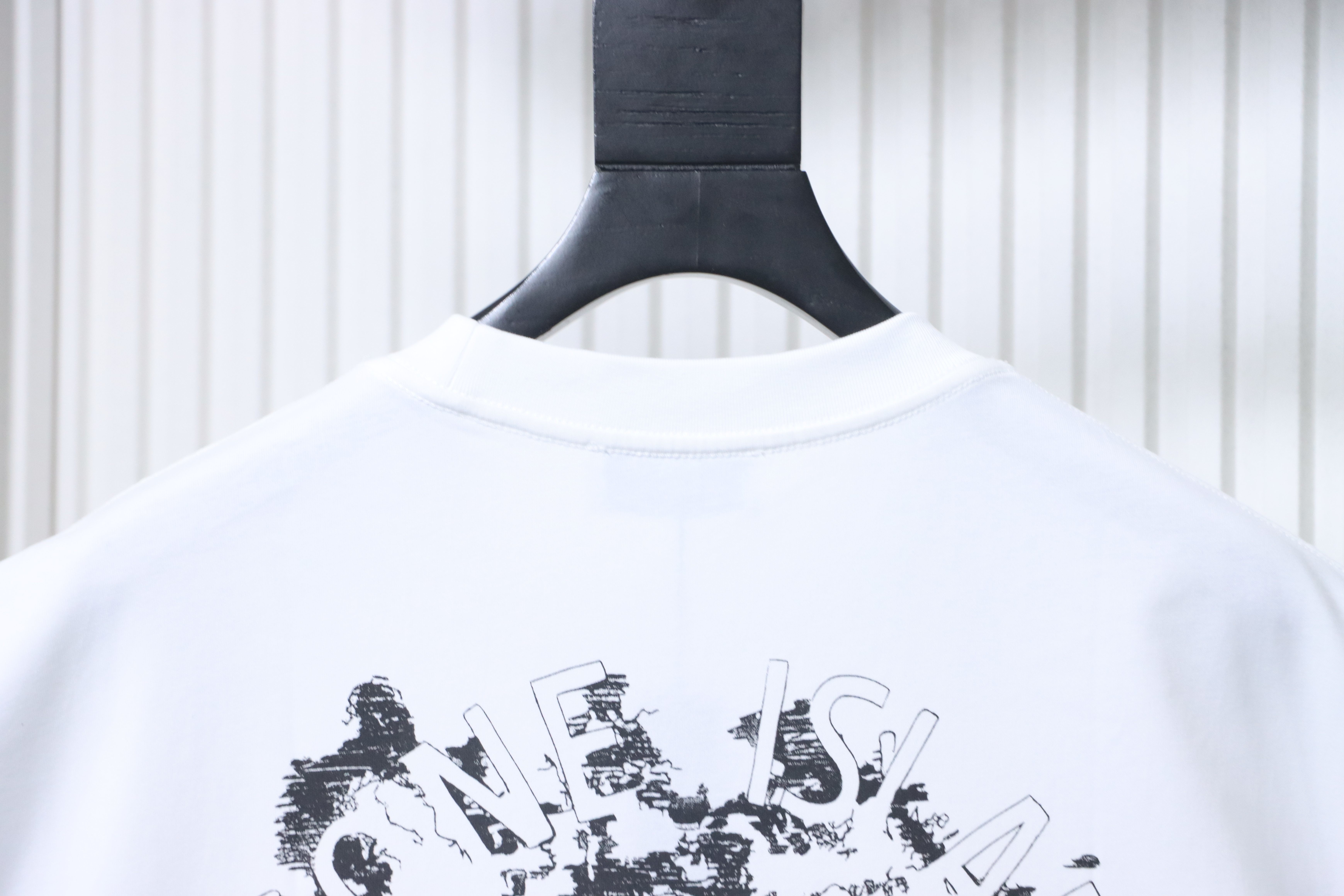 Stone Island Map Graphic Back Print T-Shirt White