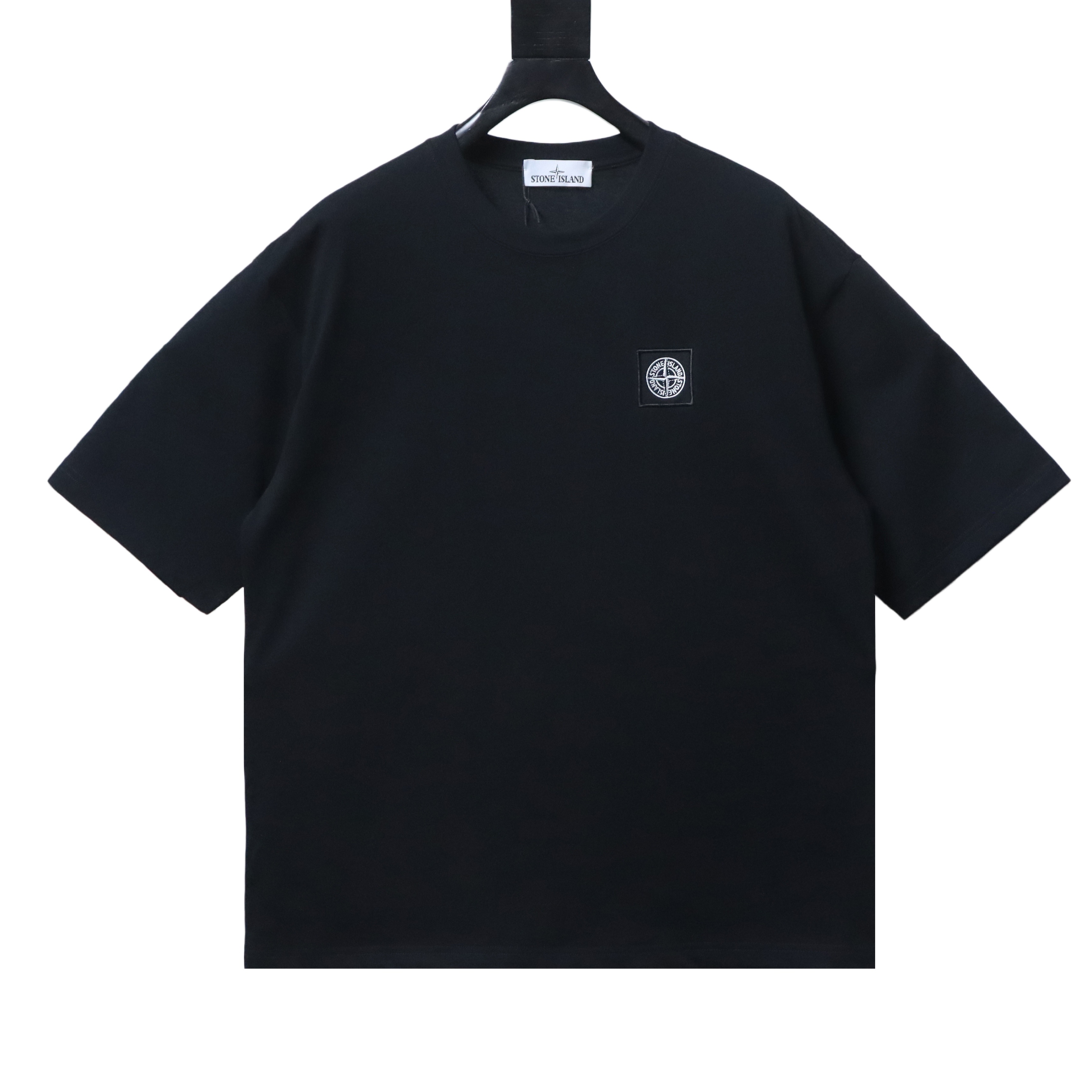 Stone Island Mini Compass Chest Badge T-Shirt Black