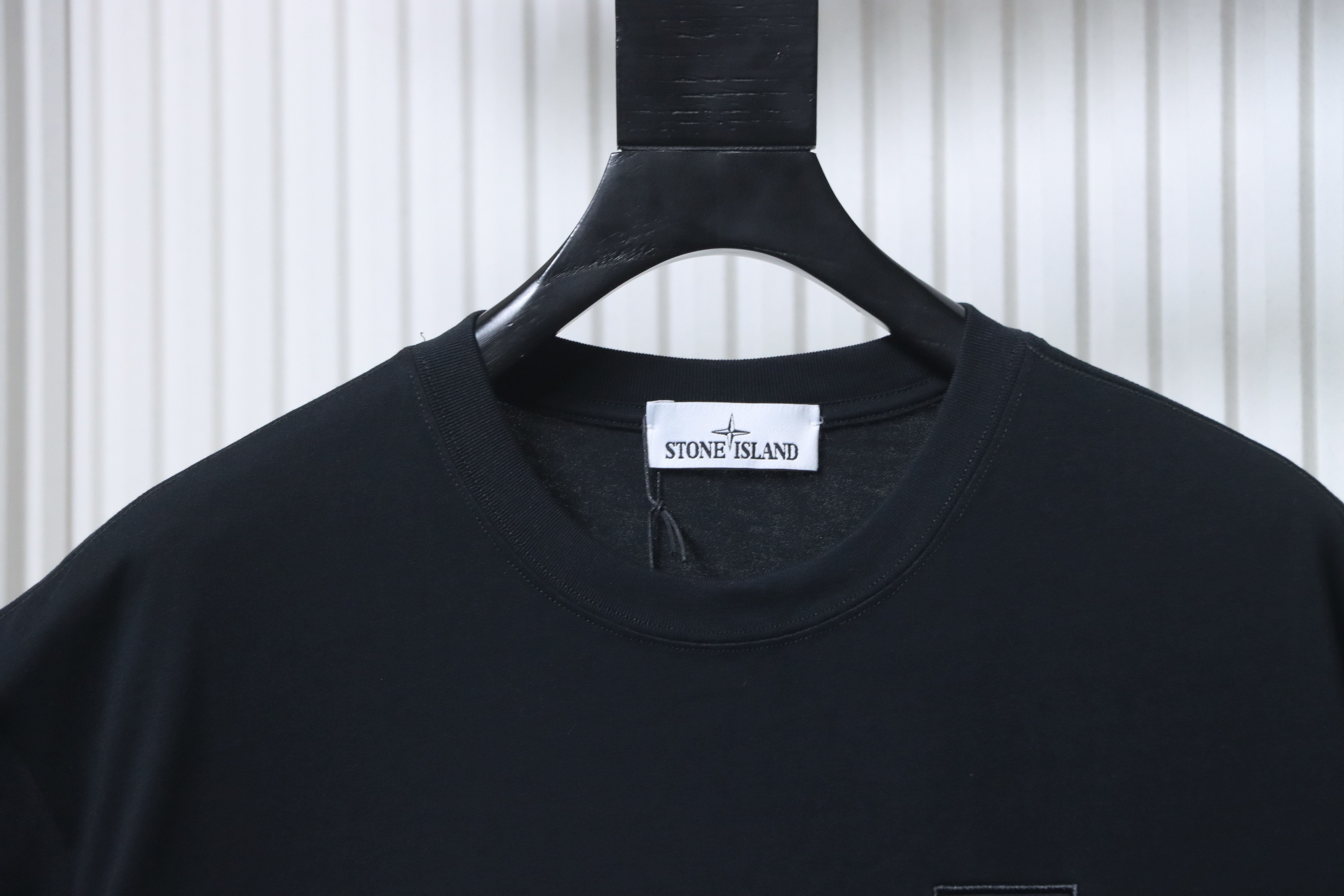 Stone Island Mini Compass Chest Badge T-Shirt Black