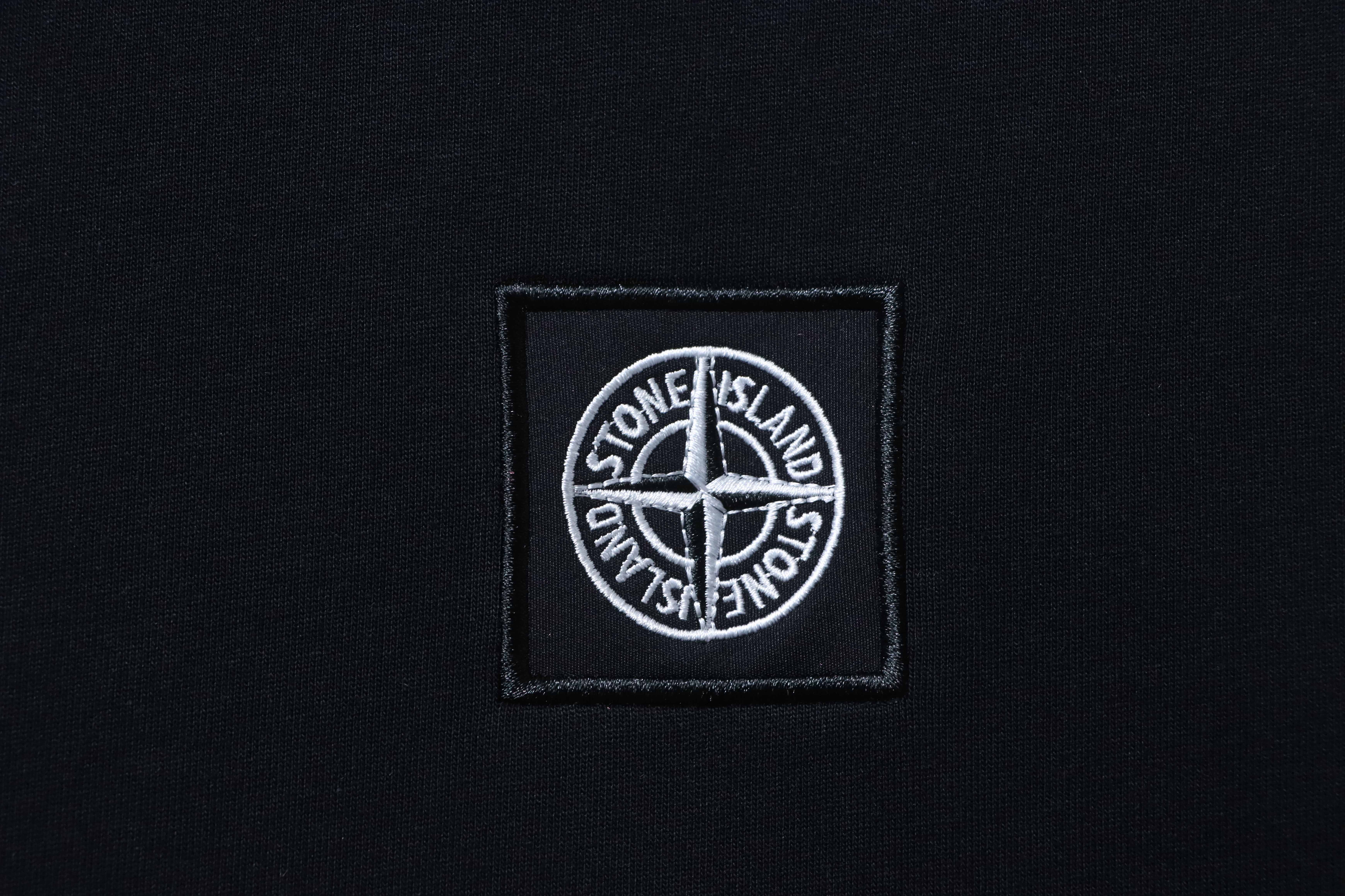Stone Island Mini Compass Chest Badge T-Shirt Black