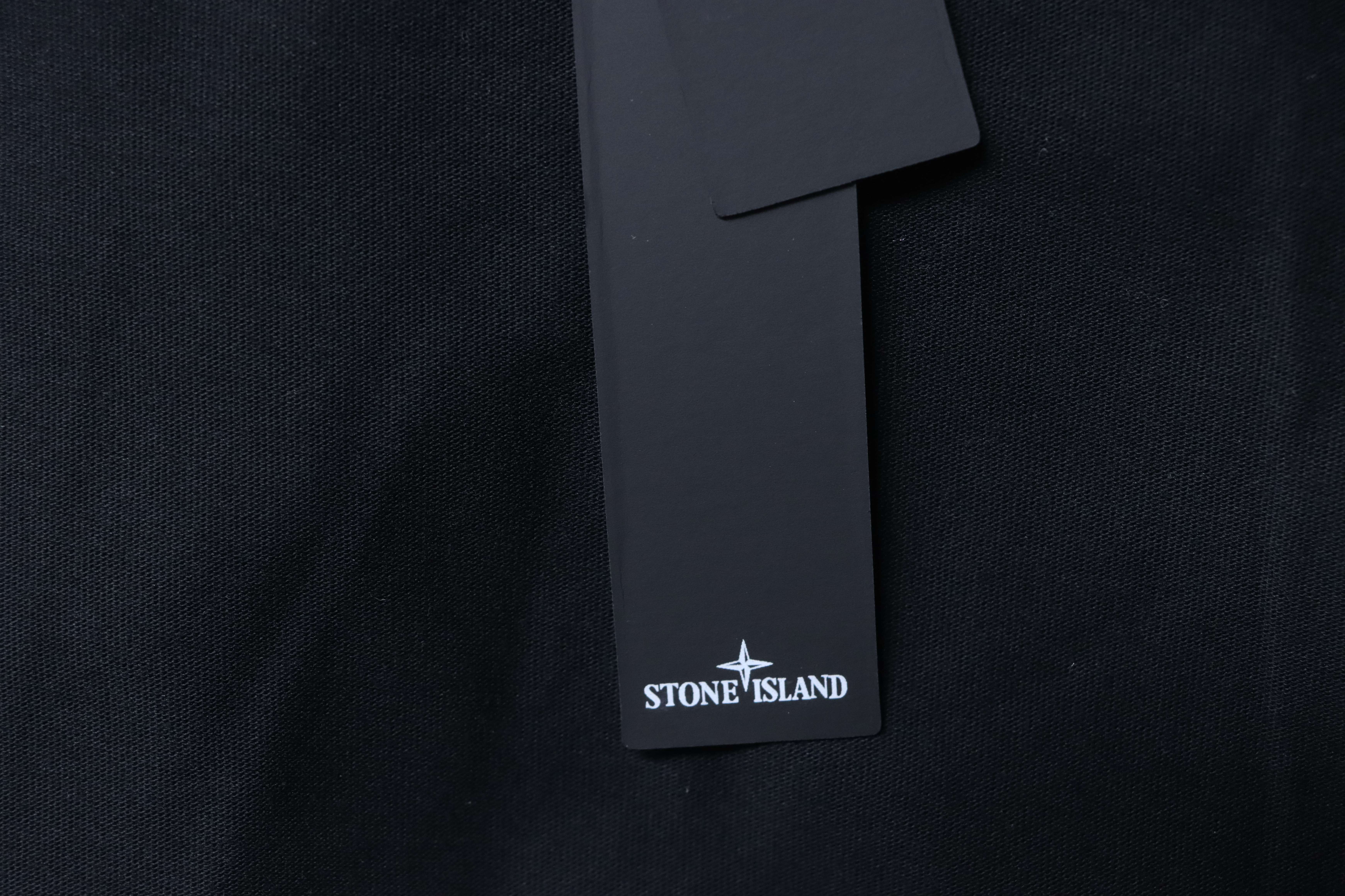 Stone Island Mini Compass Chest Badge T-Shirt Black