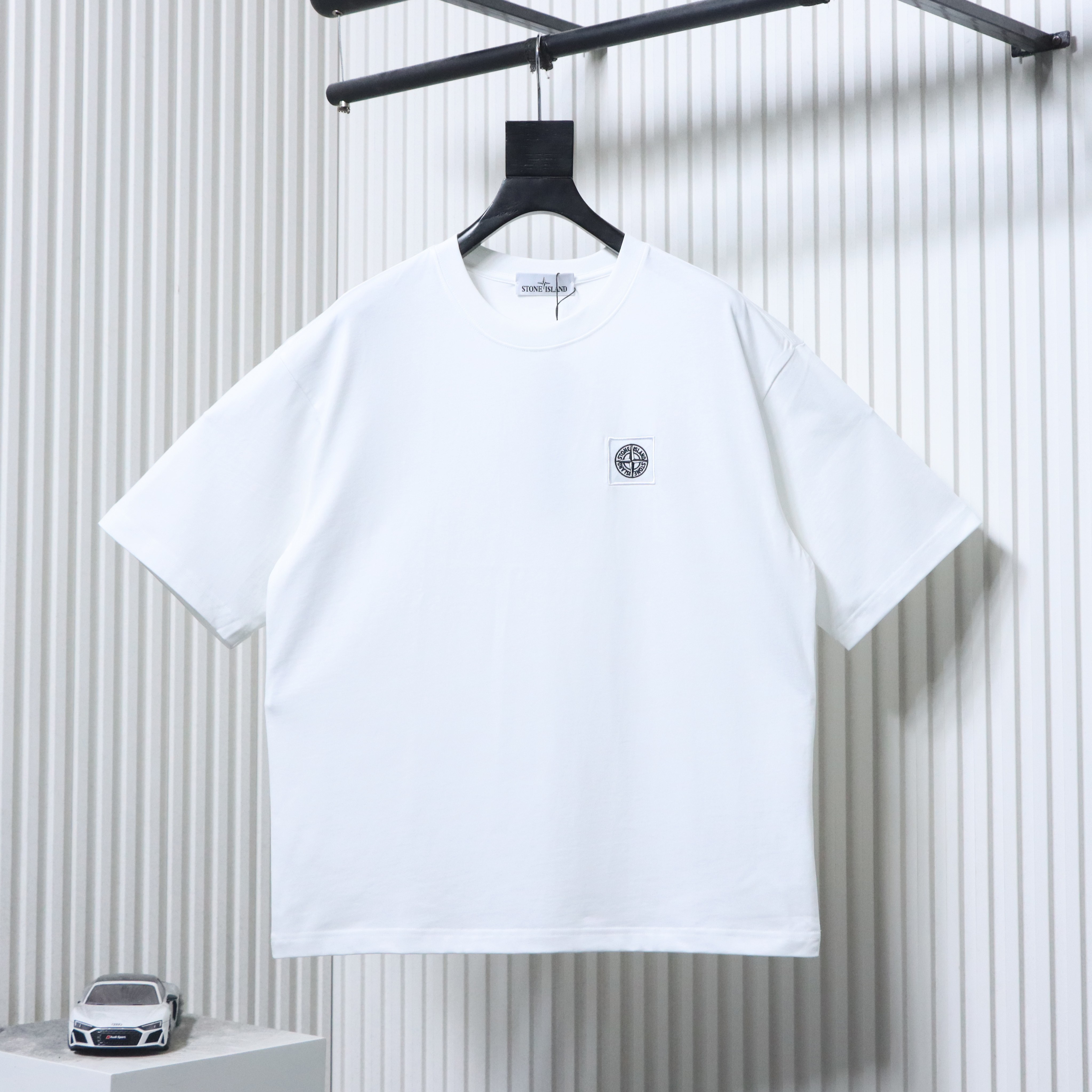 Stone Island Mini Compass Chest Badge T-Shirt White