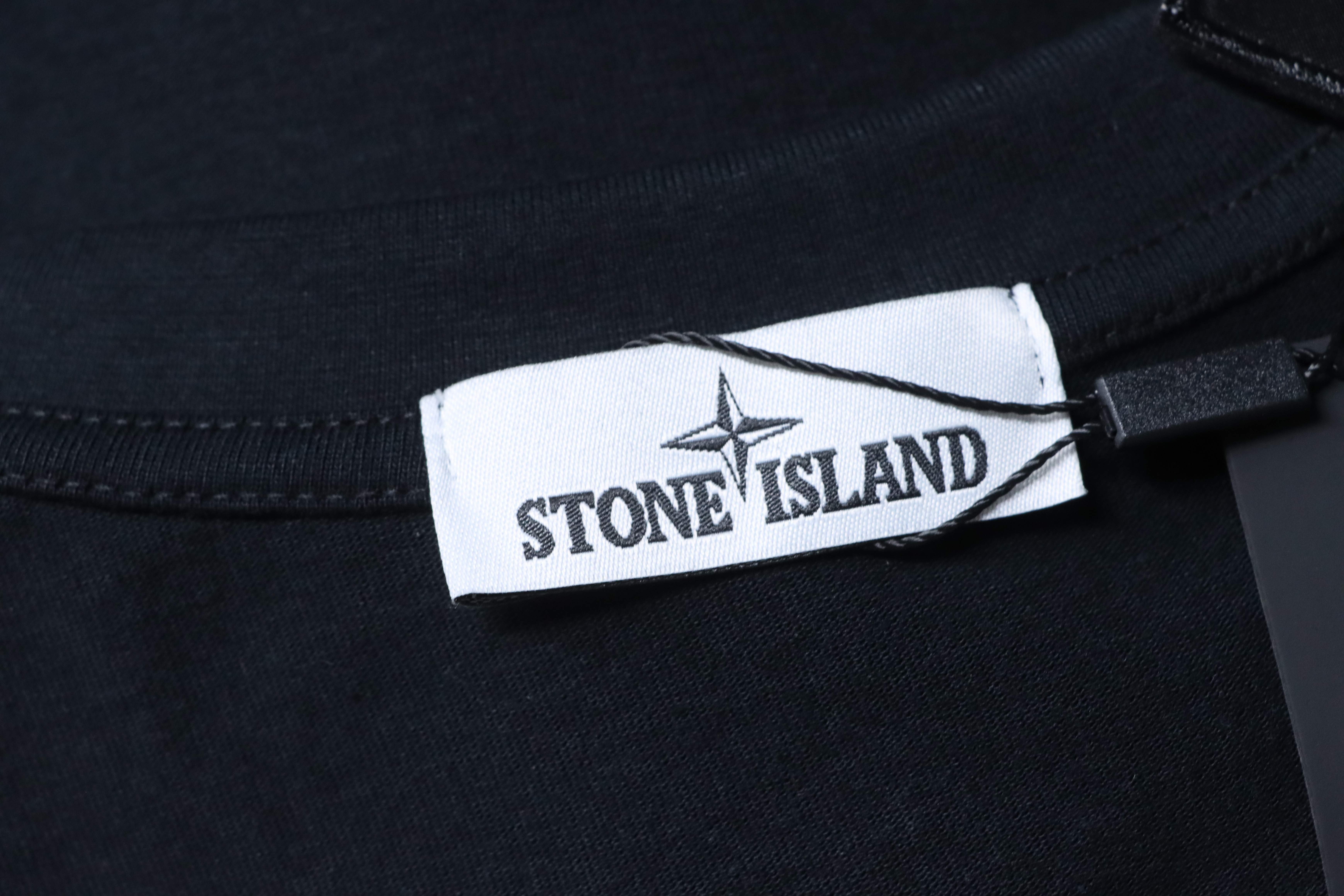 Stone Island Minimal Sleeve Patch T-Shirt Black