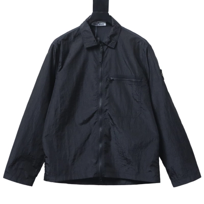 Stone Island Nylon Metal Zip Jacket Black 01
