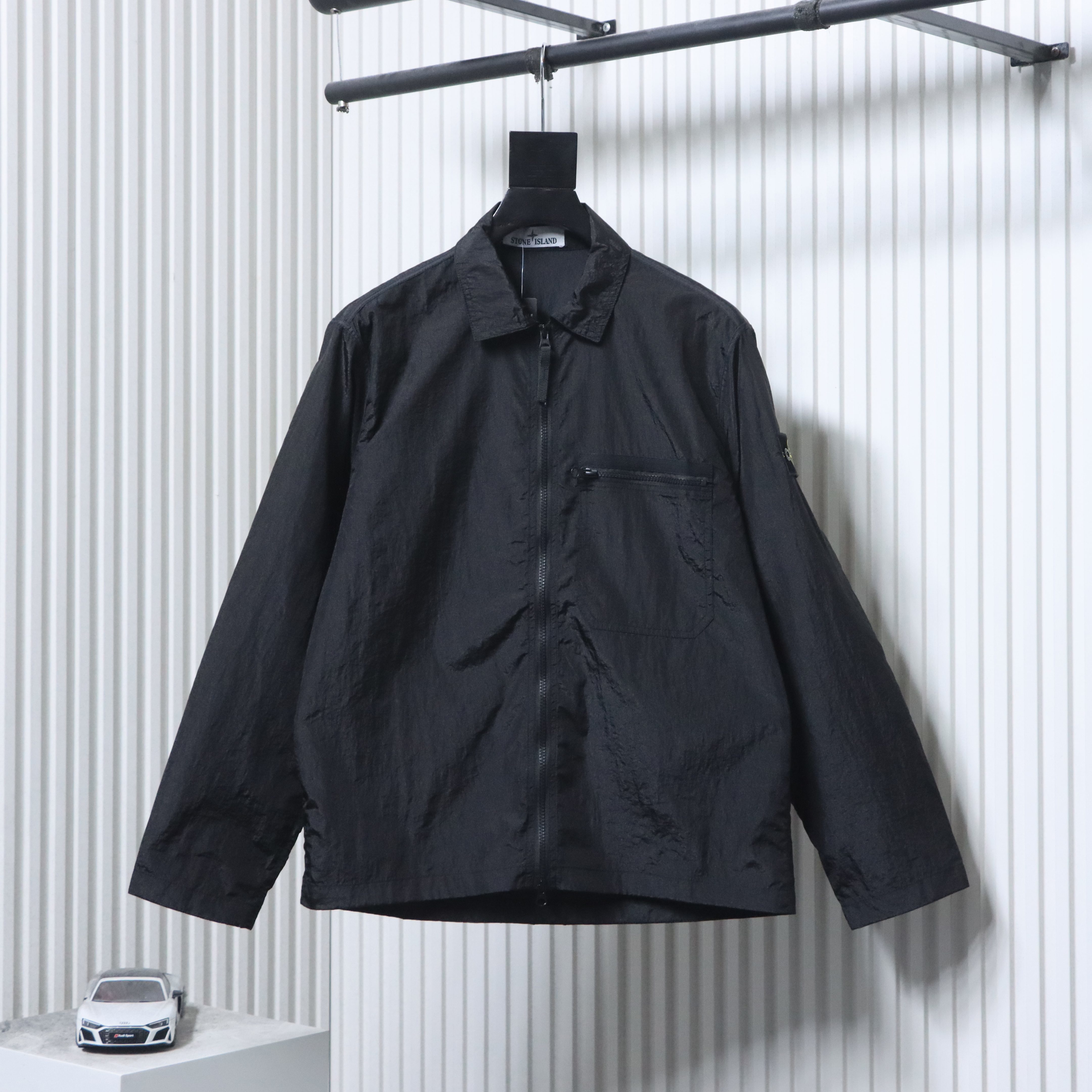 Stone Island Nylon Metal Zip Jacket Black