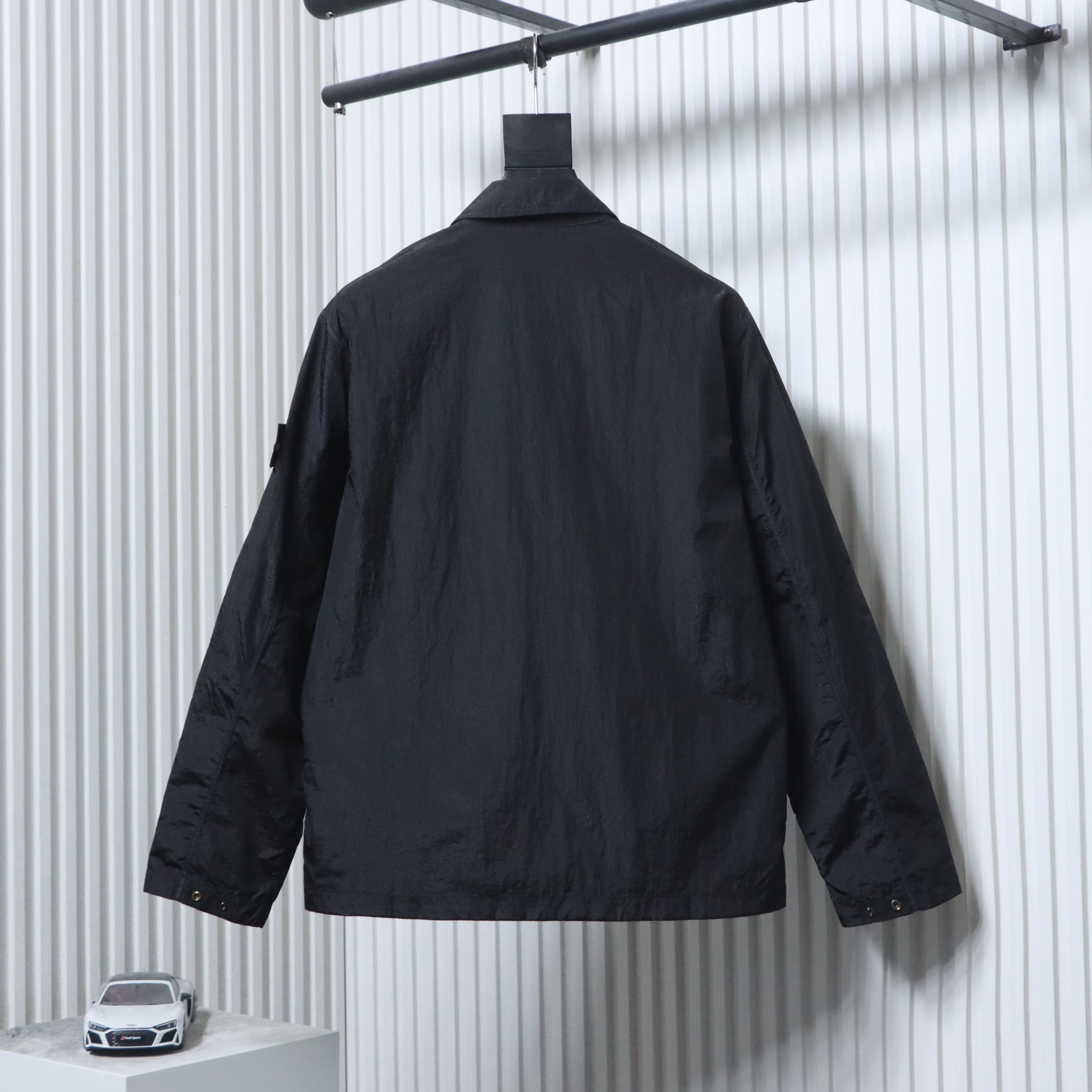 Stone Island Nylon Metal Zip Jacket Black