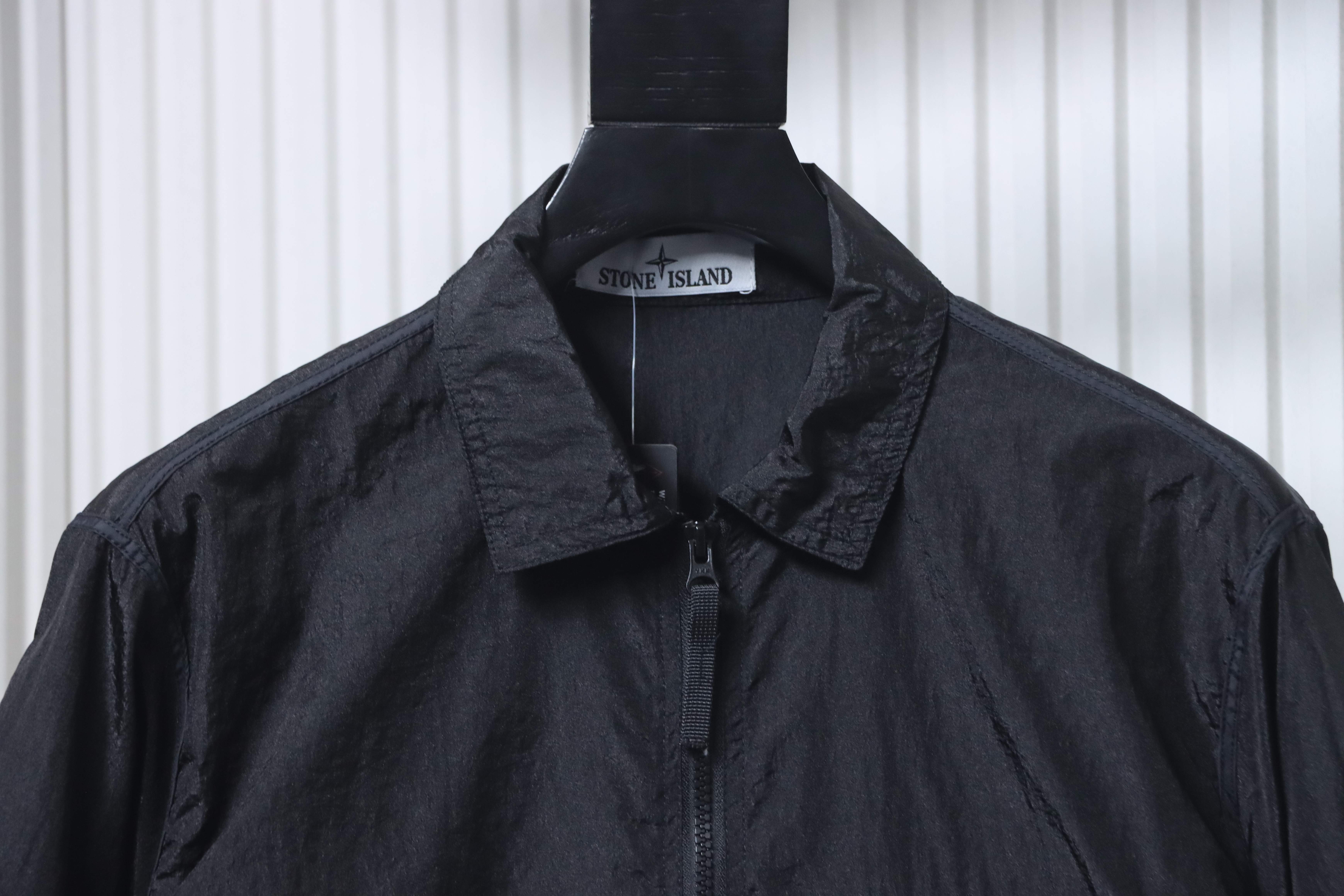 Stone Island Nylon Metal Zip Jacket Black