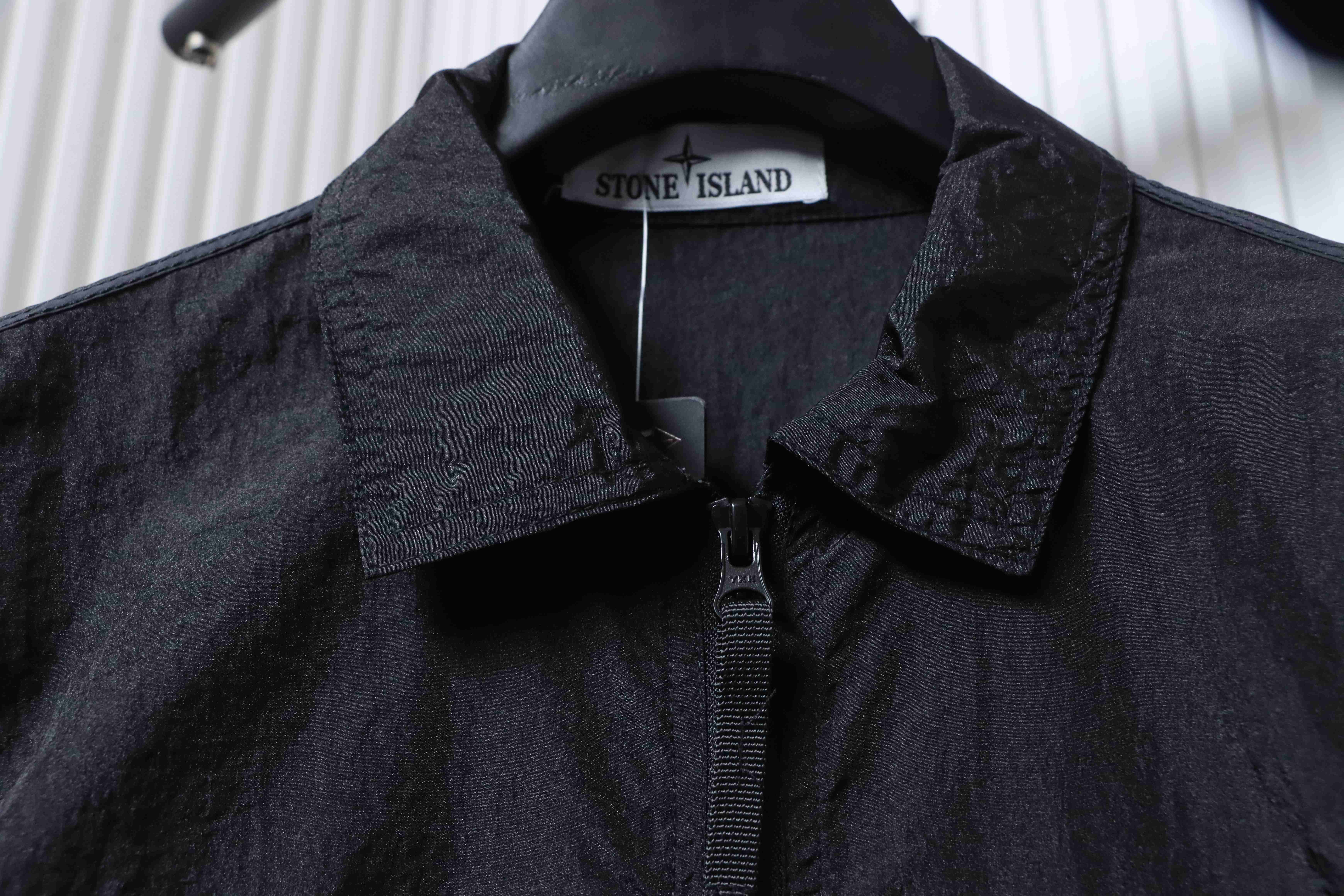 Stone Island Nylon Metal Zip Jacket Black