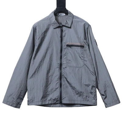 Stone Island Nylon Metal Zip Jacket Gunmetal Gray 01