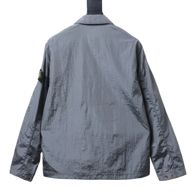Stone Island Nylon Metal Zip Jacket Gunmetal Gray 02
