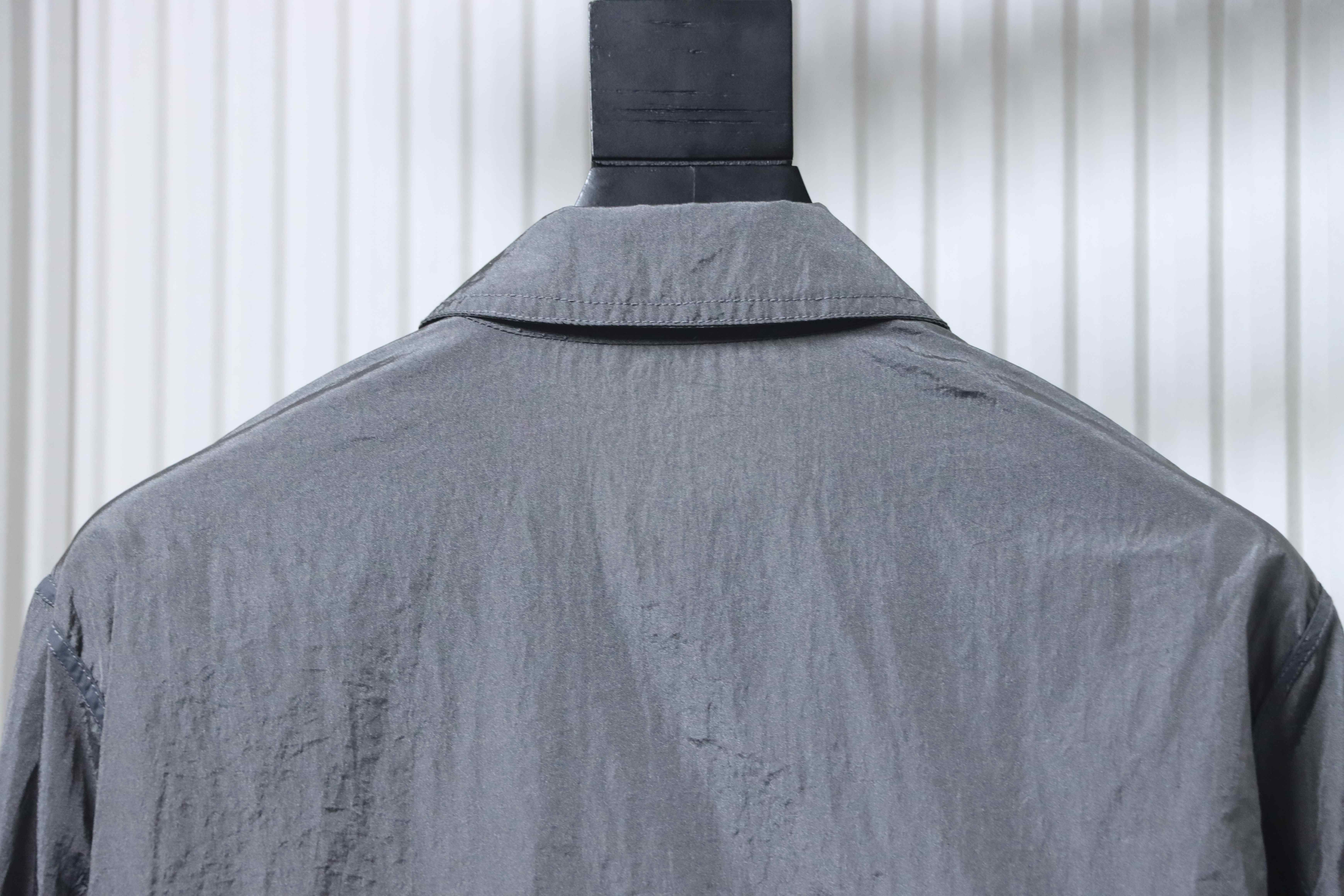 Stone Island Nylon Metal Zip Jacket Gunmetal Gray
