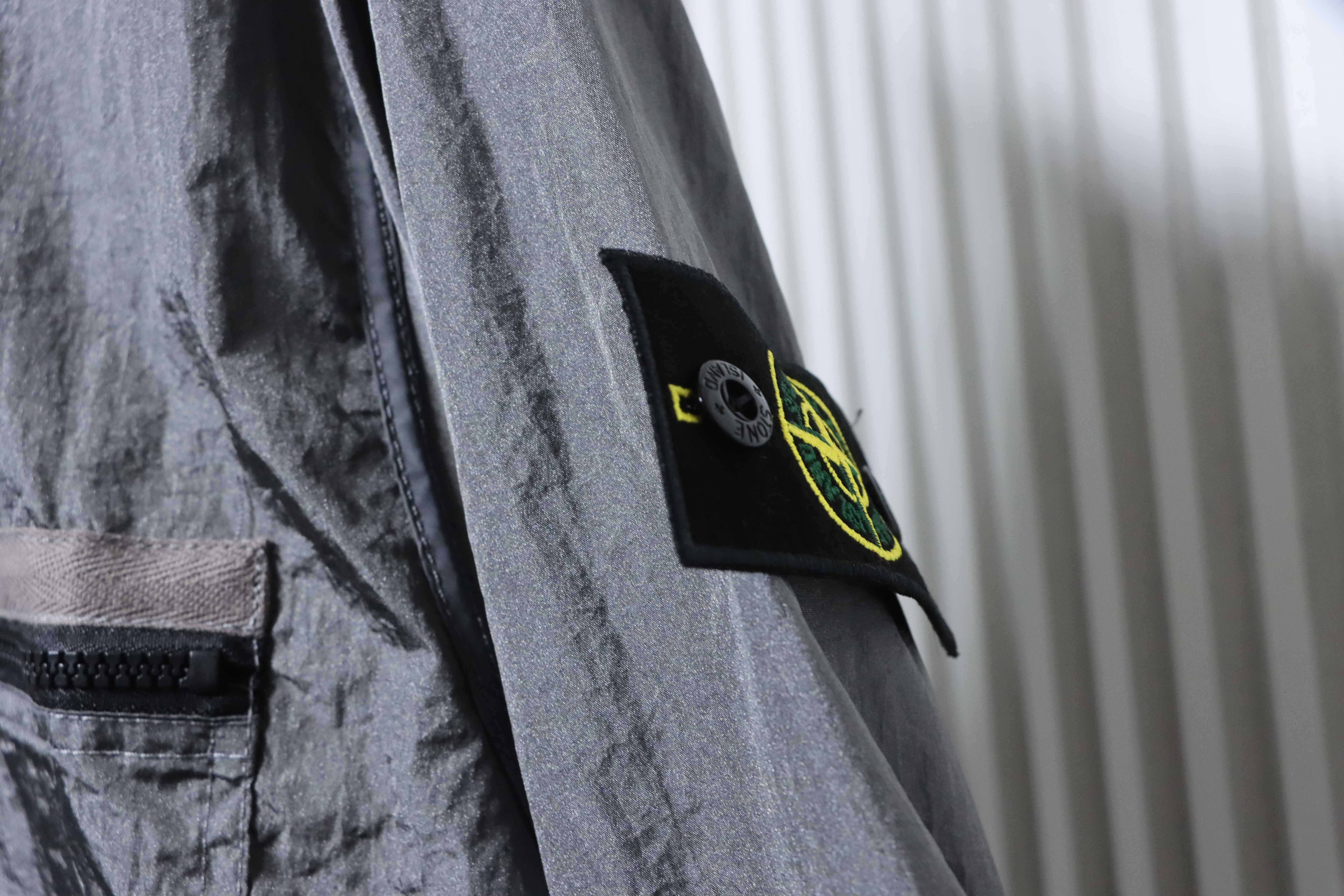 Stone Island Nylon Metal Zip Jacket Gunmetal Gray