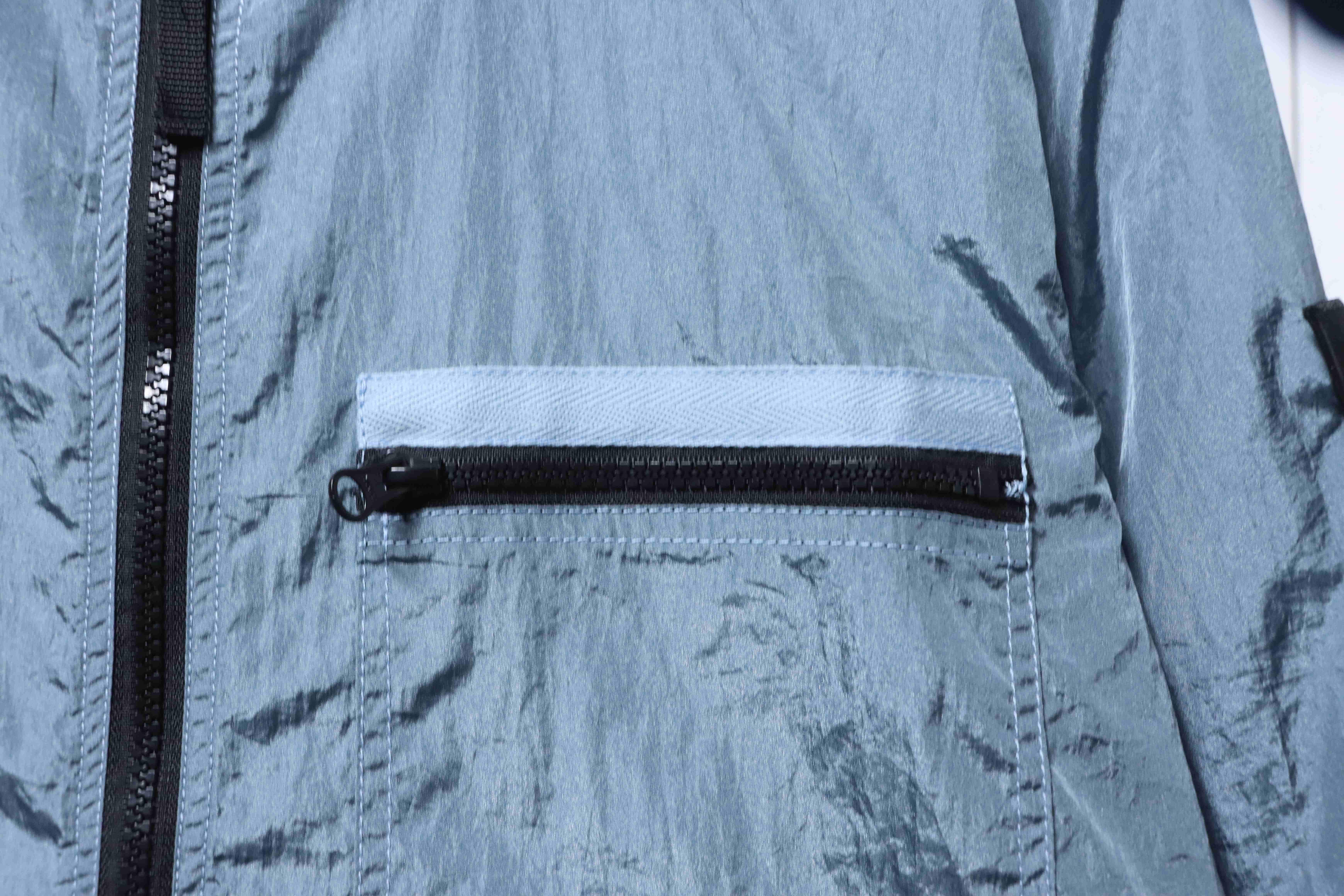 Stone Island Nylon Metal Zip Jacket Steel Blue
