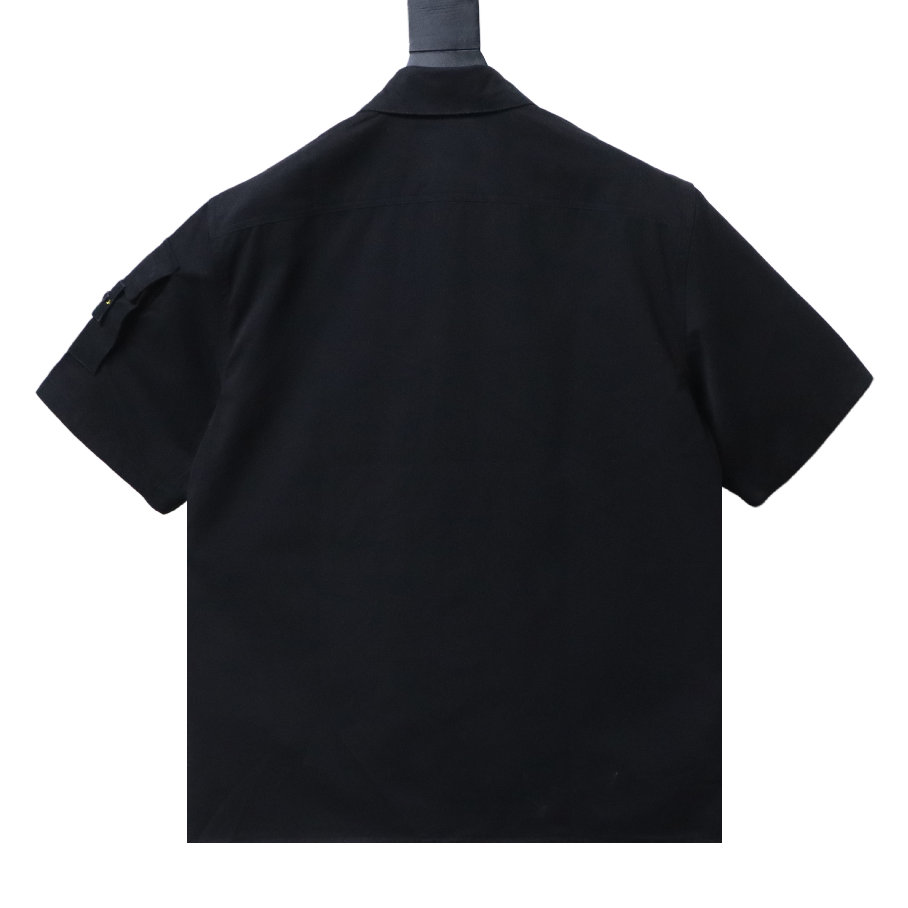 Stone Island Short-Sleeve Utility Overshirt Black