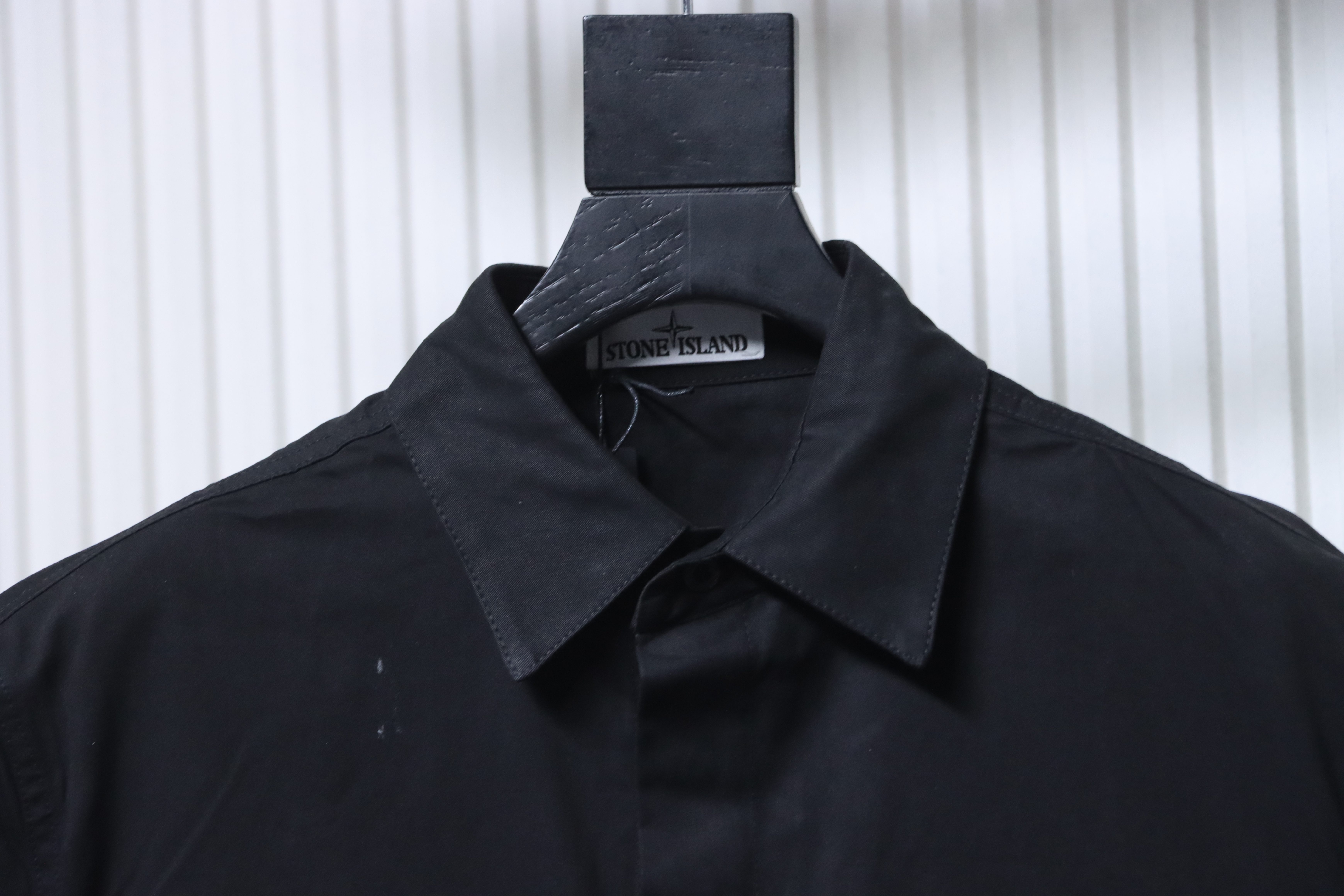 Stone Island Short-Sleeve Utility Overshirt Black