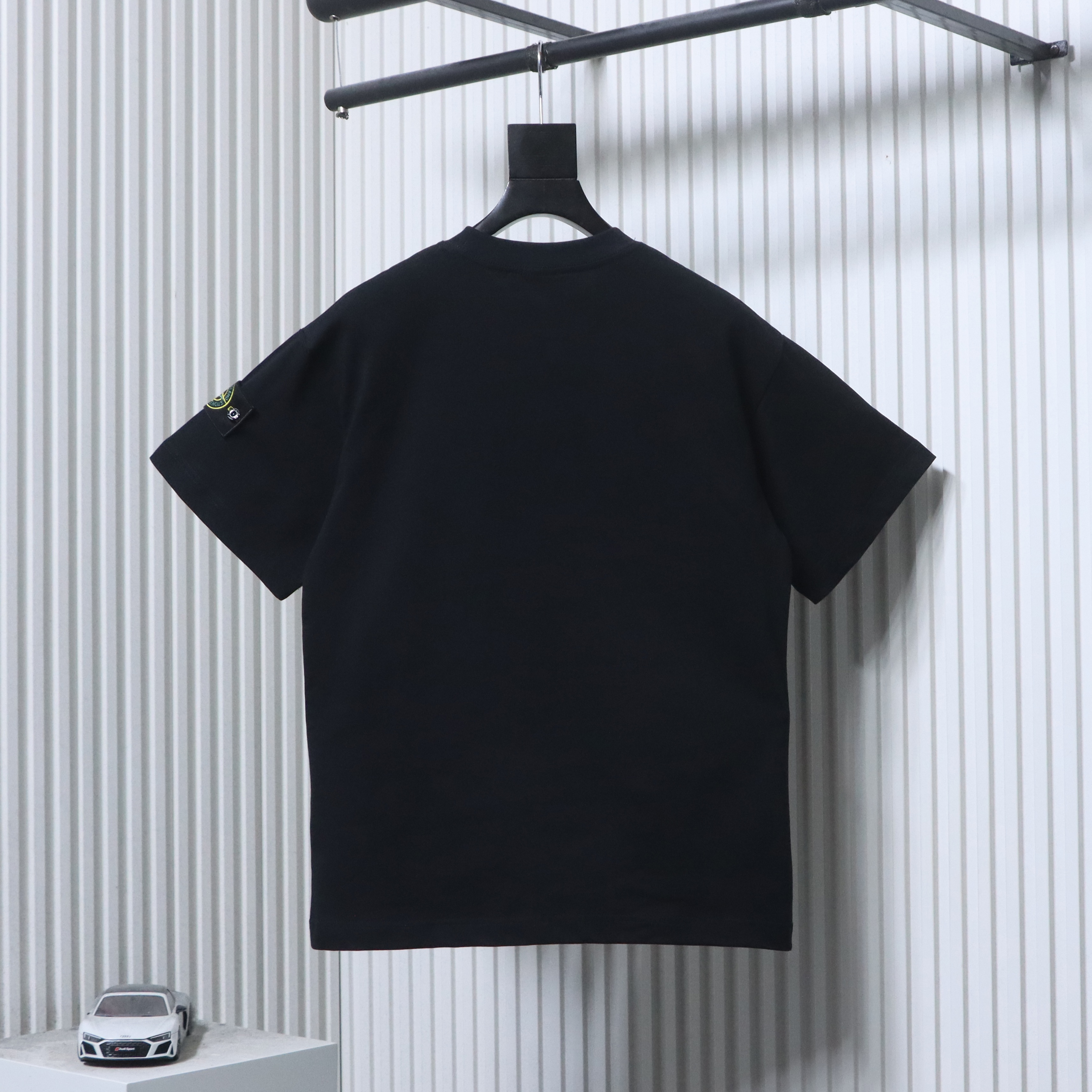 Stone Island Sleeve Badge Drop-Shoulder T-Shirt Black