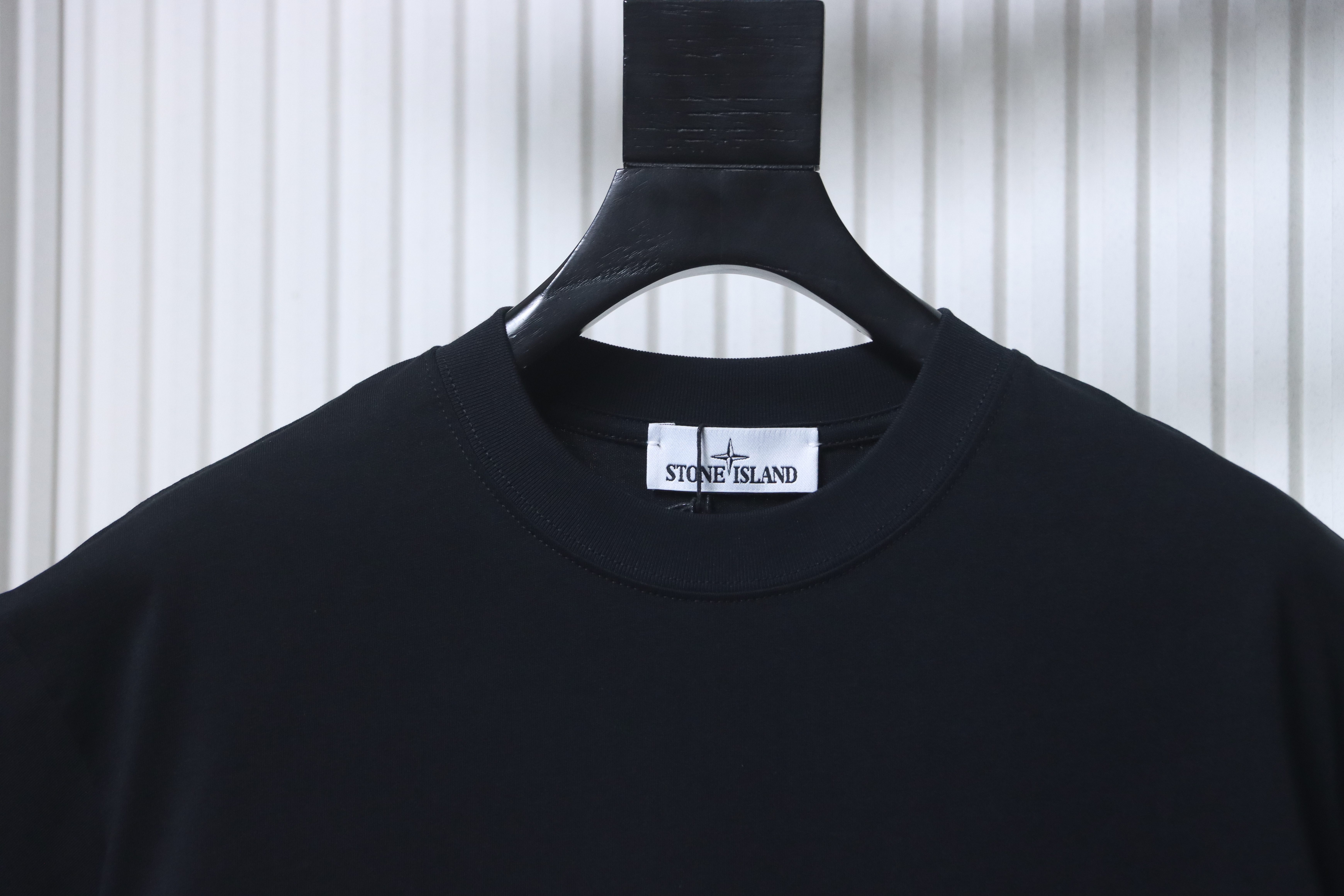 Stone Island Sleeve Badge Drop-Shoulder T-Shirt Black