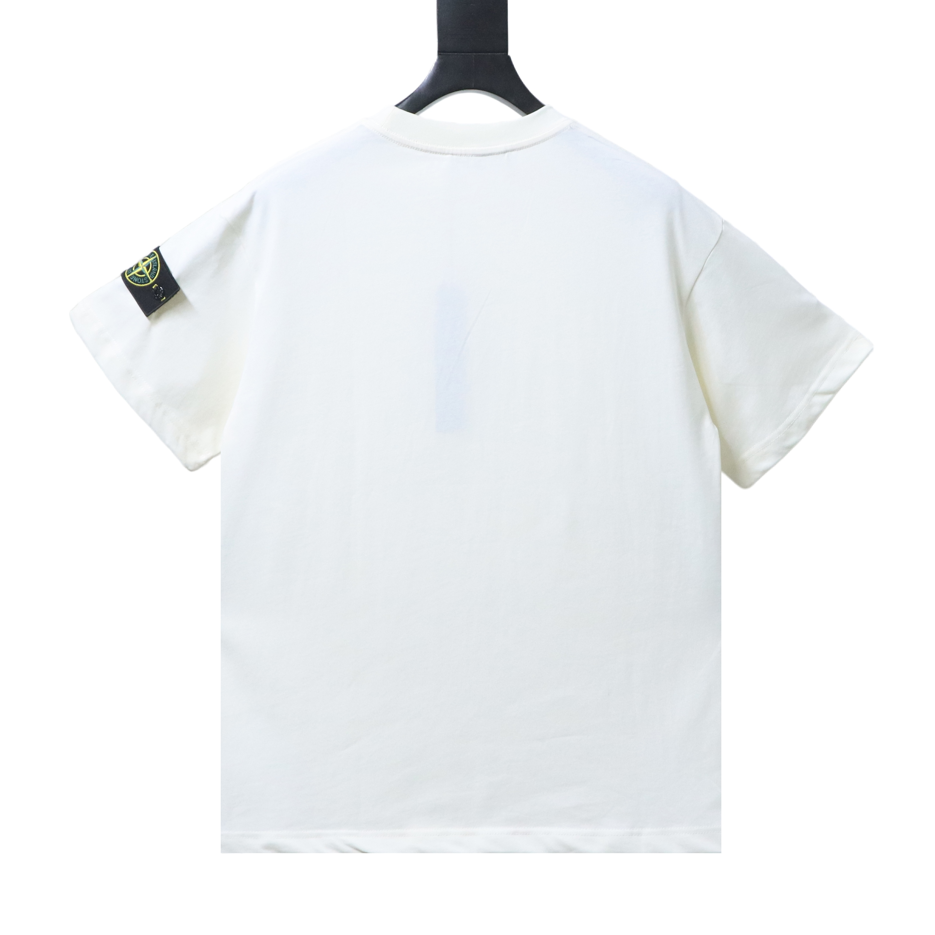 Stone Island Sleeve Badge Drop-Shoulder T-Shirt Cream
