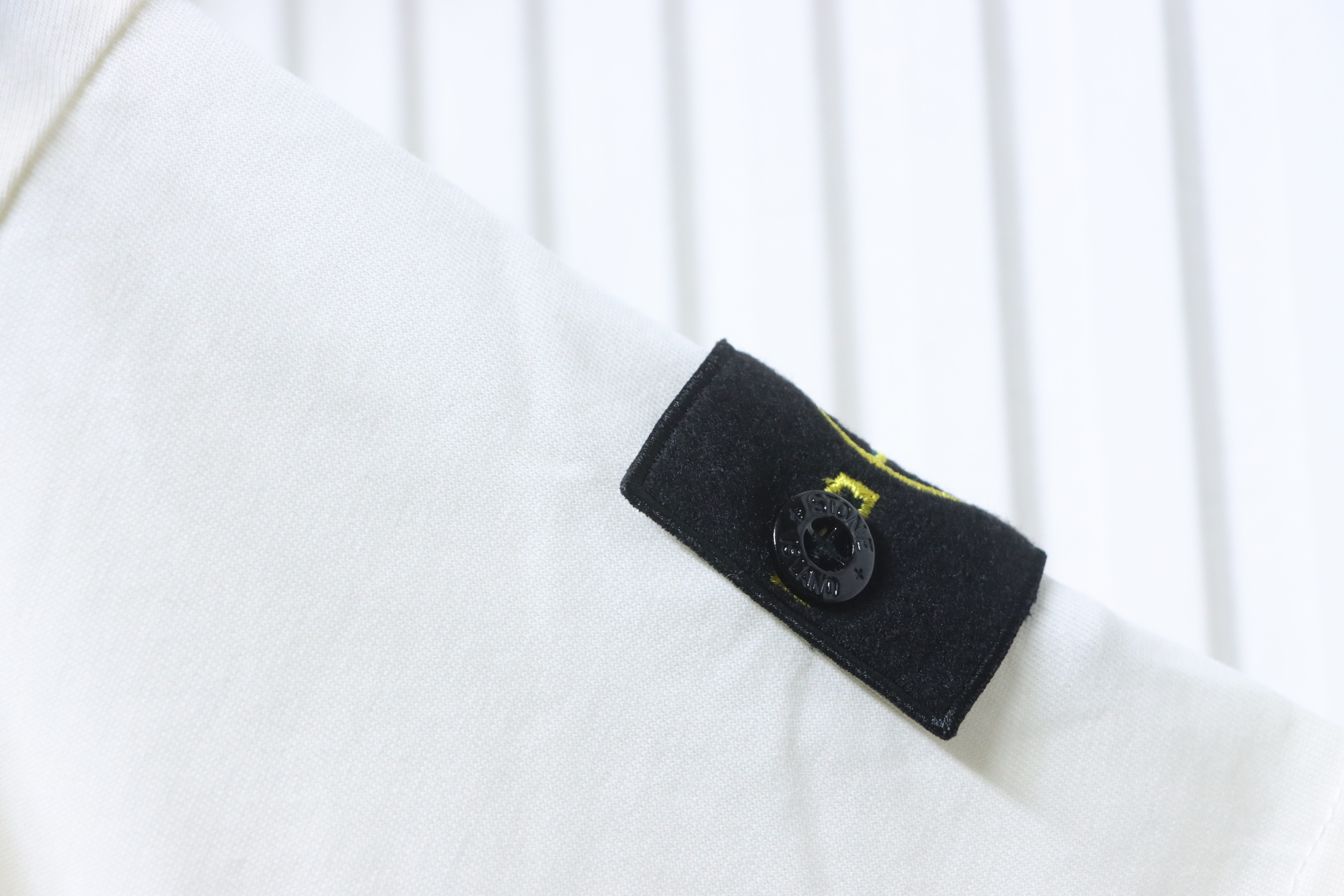 Stone Island Sleeve Badge Drop-Shoulder T-Shirt Cream