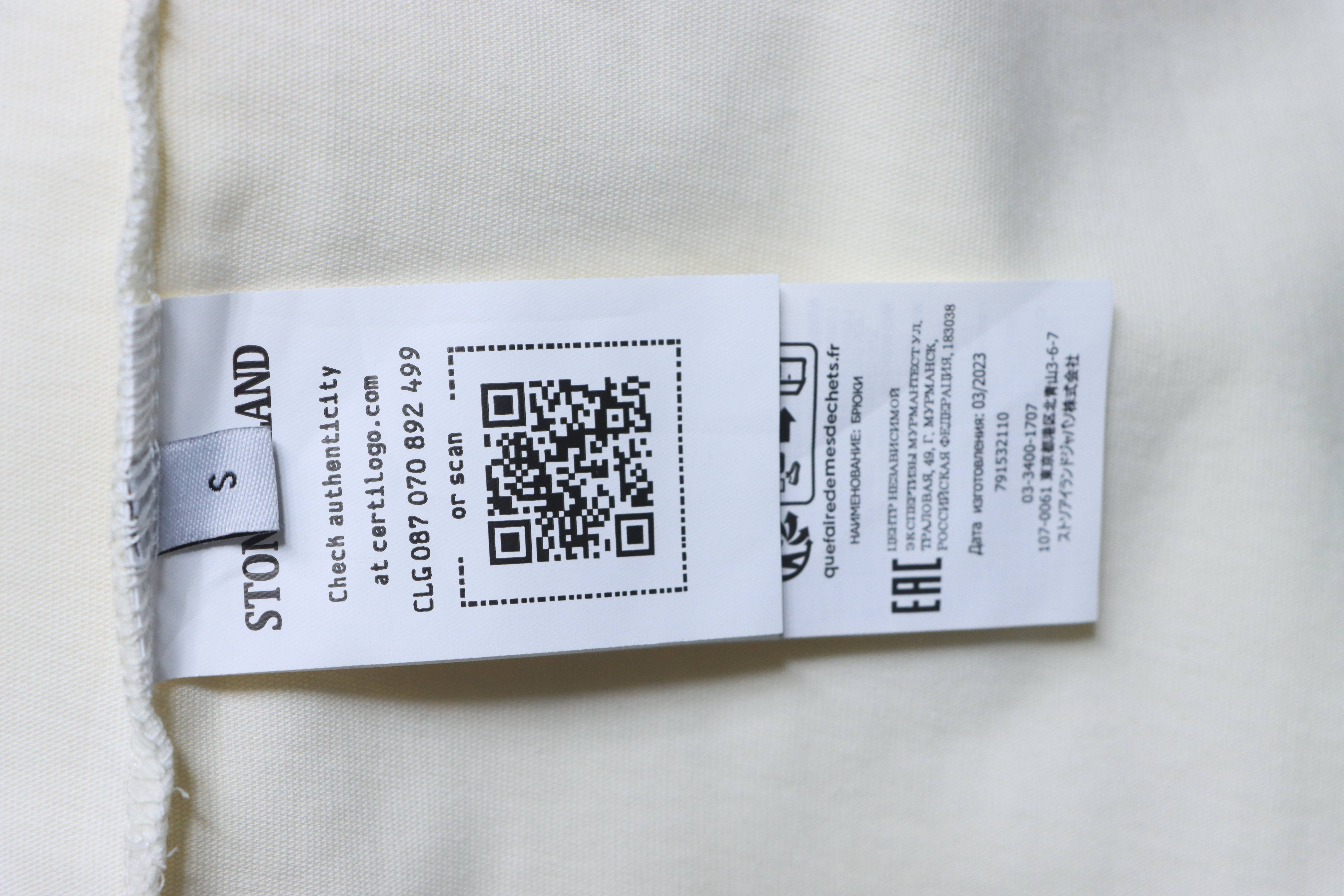 Stone Island Sleeve Badge Drop-Shoulder T-Shirt Cream