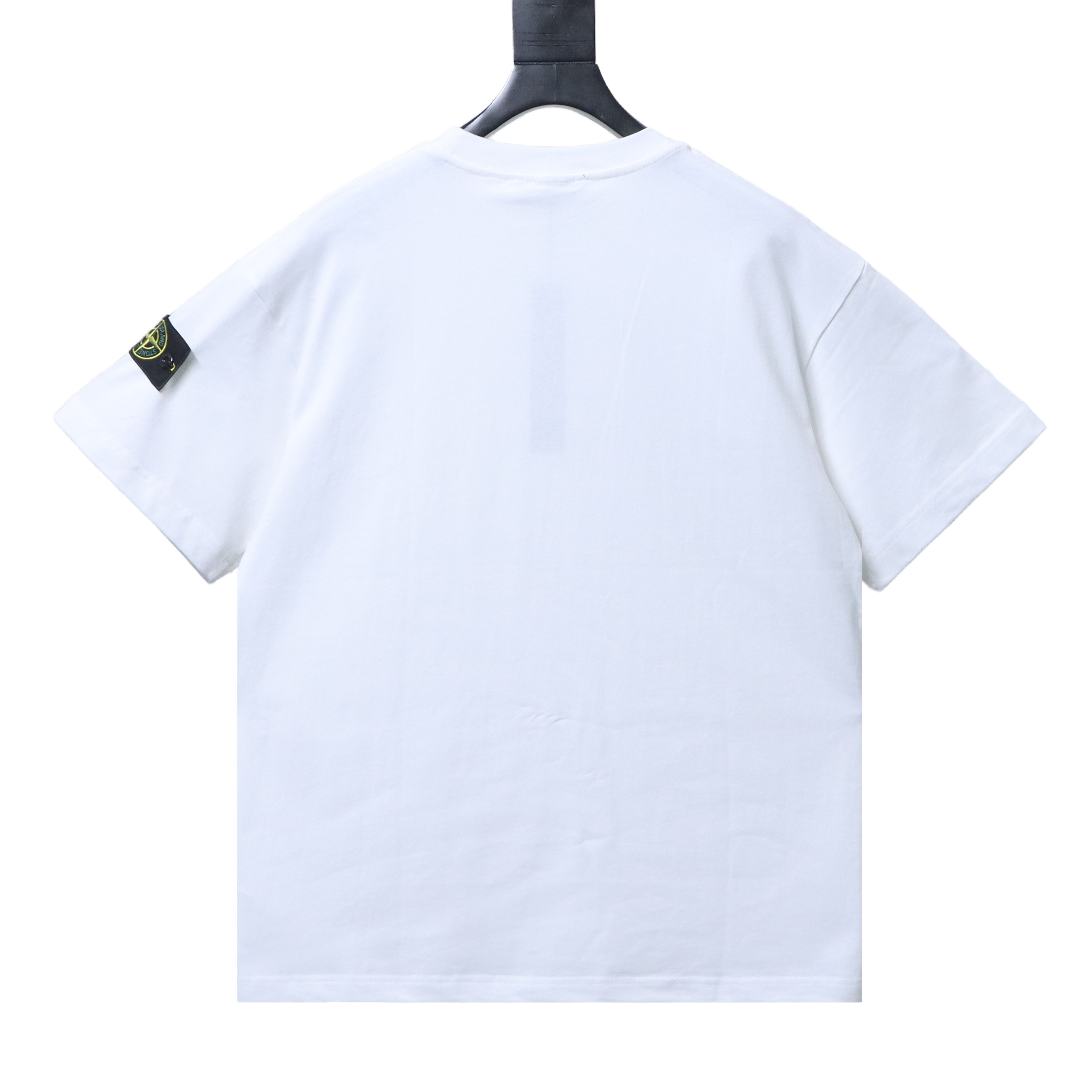 Stone Island Sleeve Badge Drop-Shoulder T-Shirt White