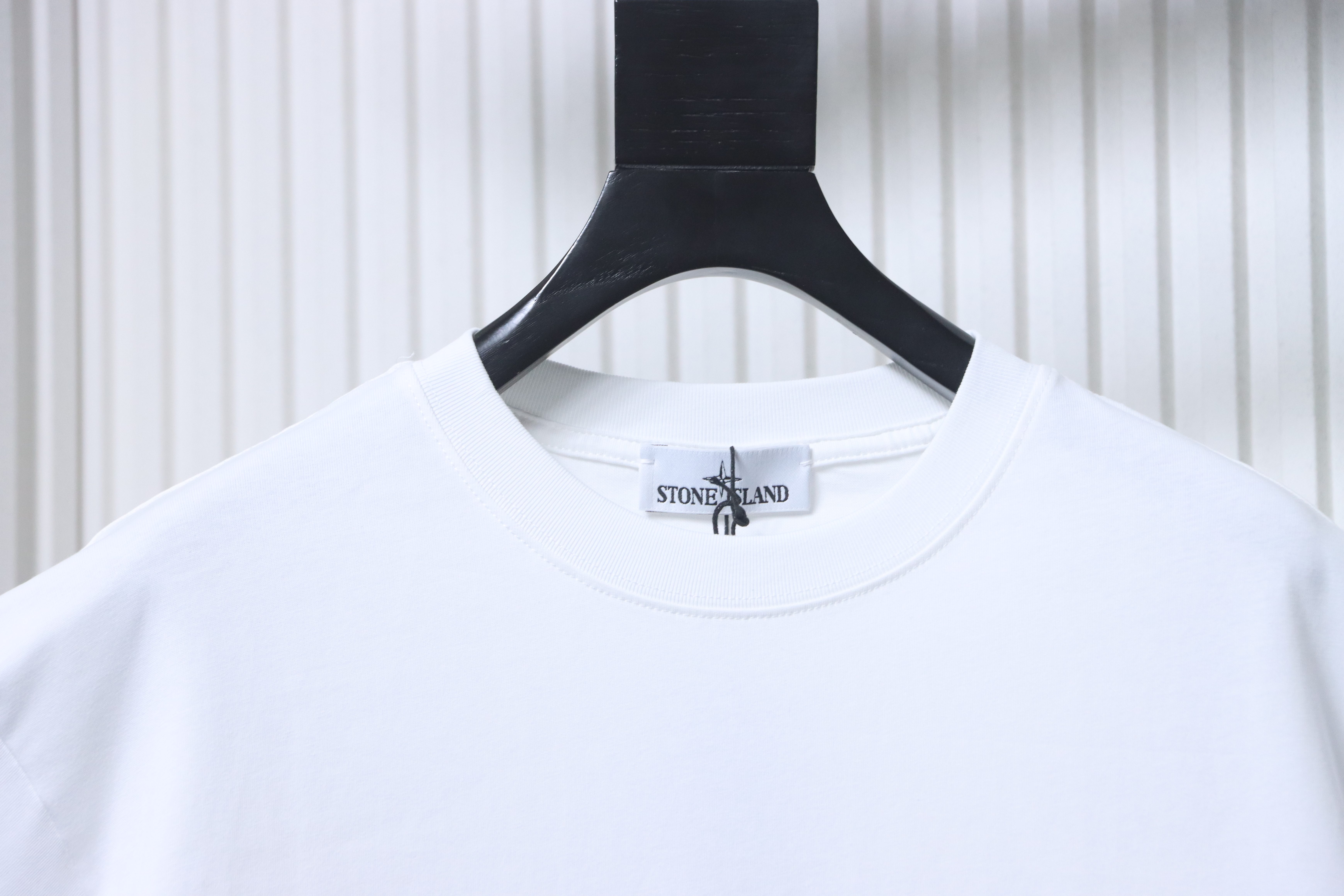 Stone Island Sleeve Badge Drop-Shoulder T-Shirt White