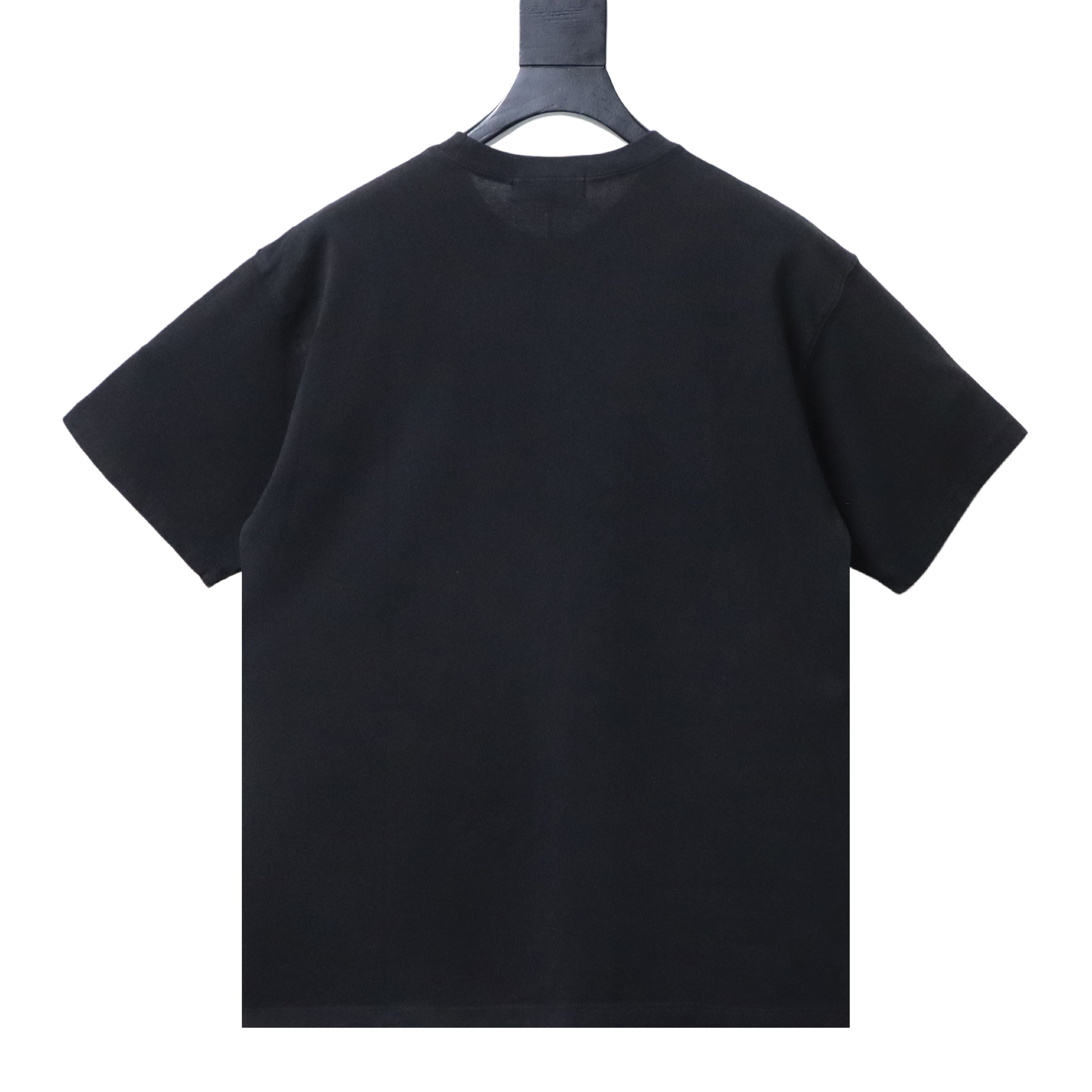 Stone Island Square Logo Embroidered Washed T-Shirt Black