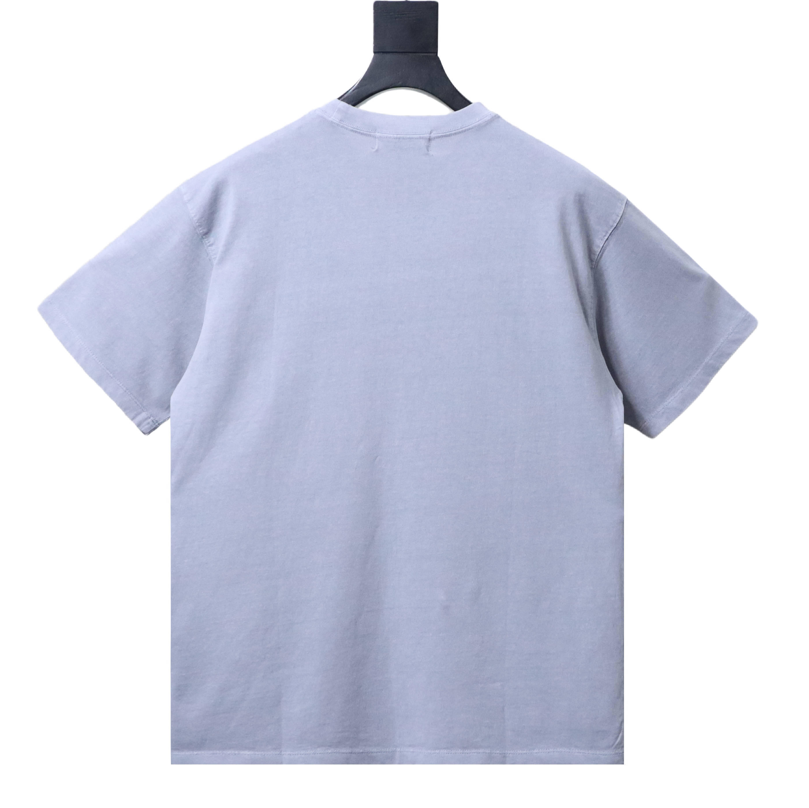 Stone Island Square Logo Embroidered Washed T-Shirt Light Gray