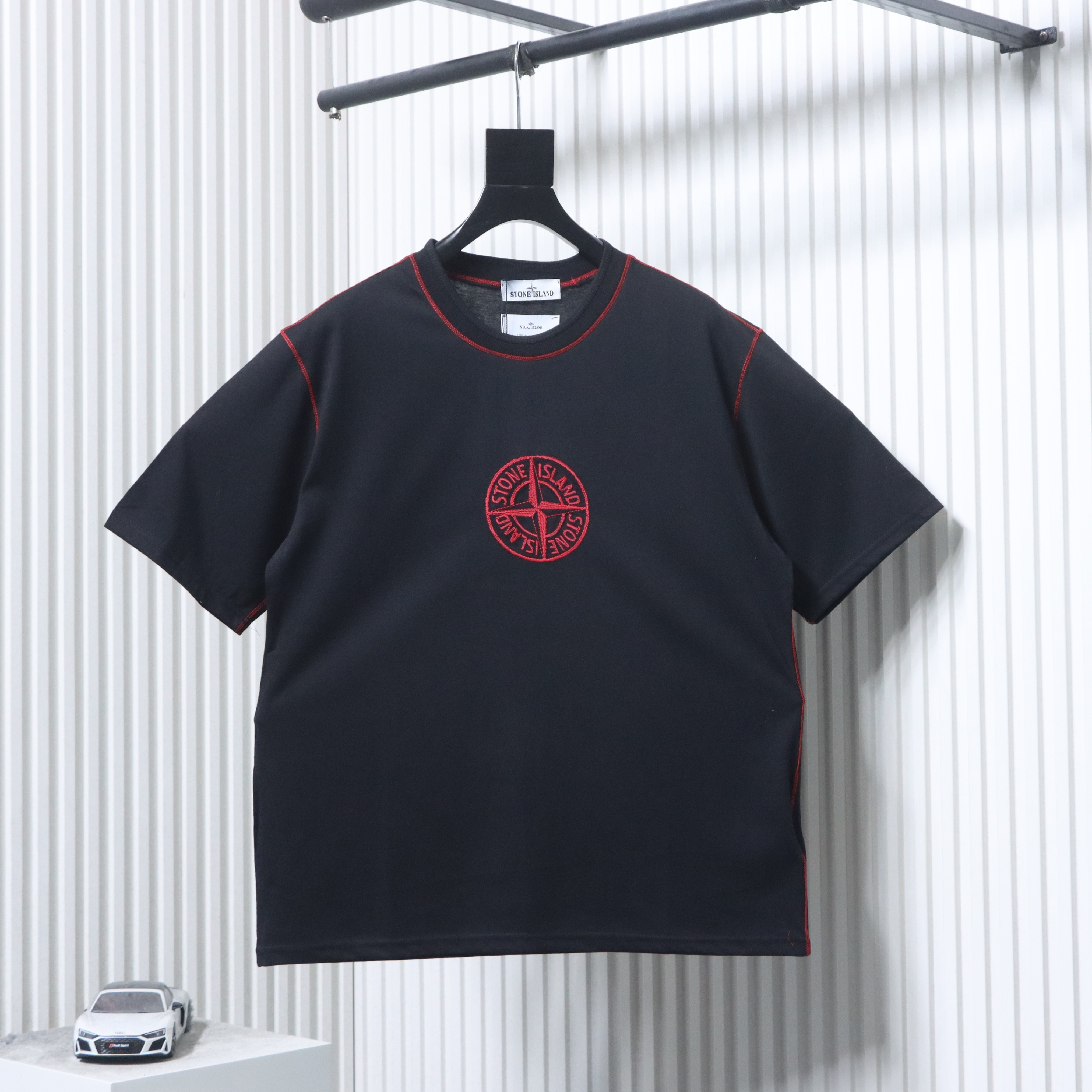 Stone Island SS25 Year of the Snake Logo T-Shirt Black