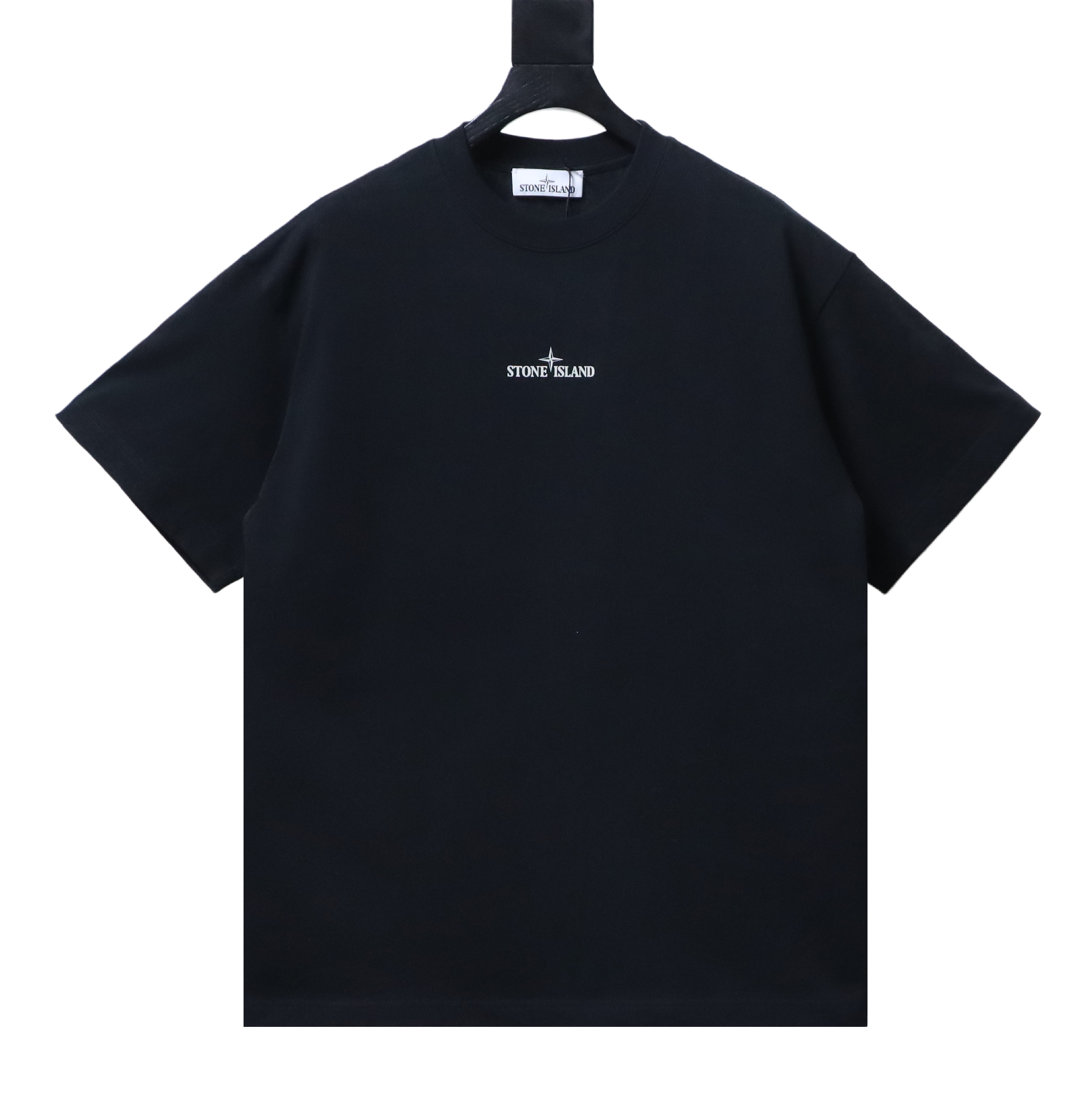Stone Island SS26 Blurred Compass Back Print T-Shirt Black