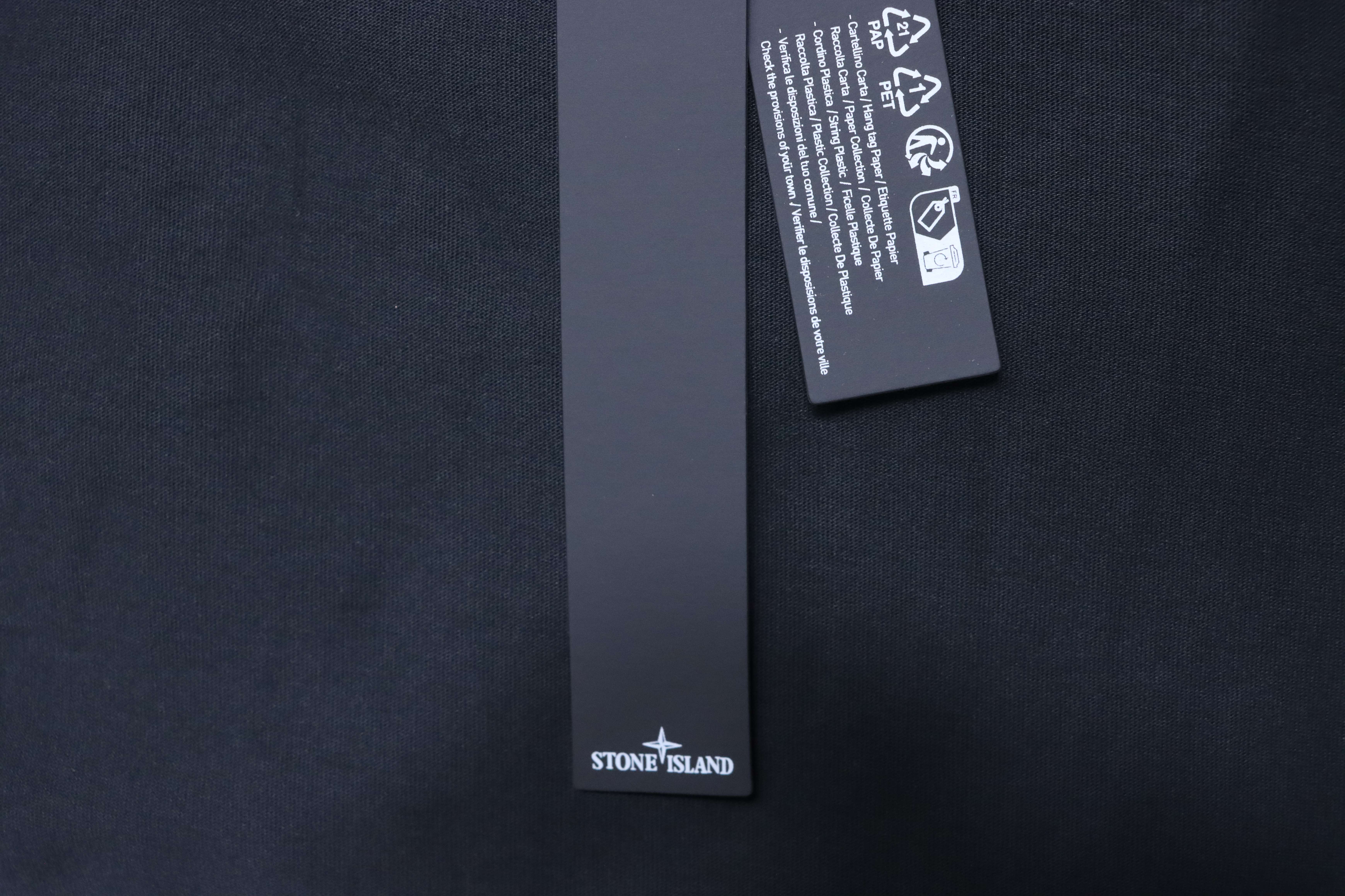 Stone Island SS26 Blurred Compass Back Print T-Shirt Black