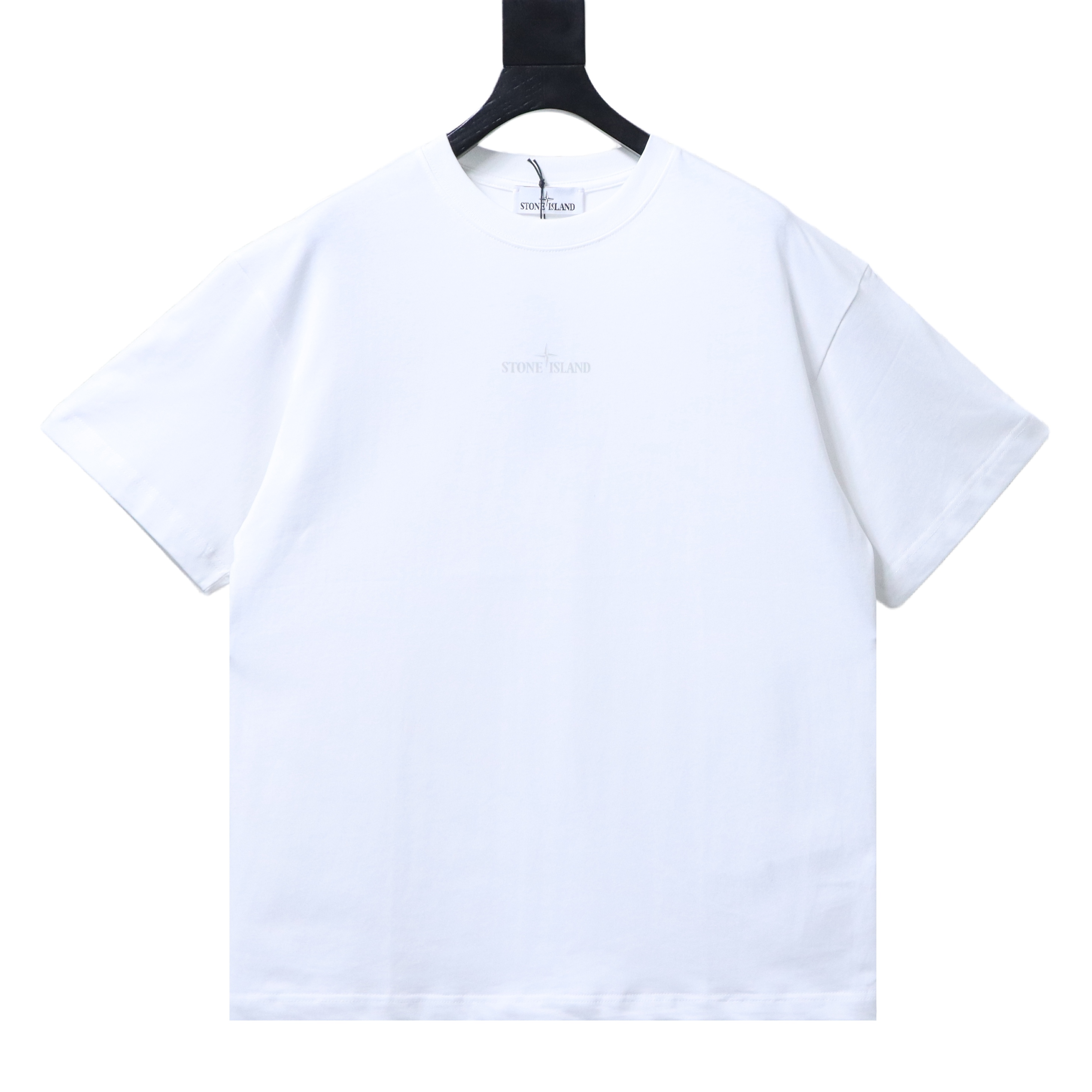 Stone Island SS26 Blurred Compass Back Print T-Shirt White