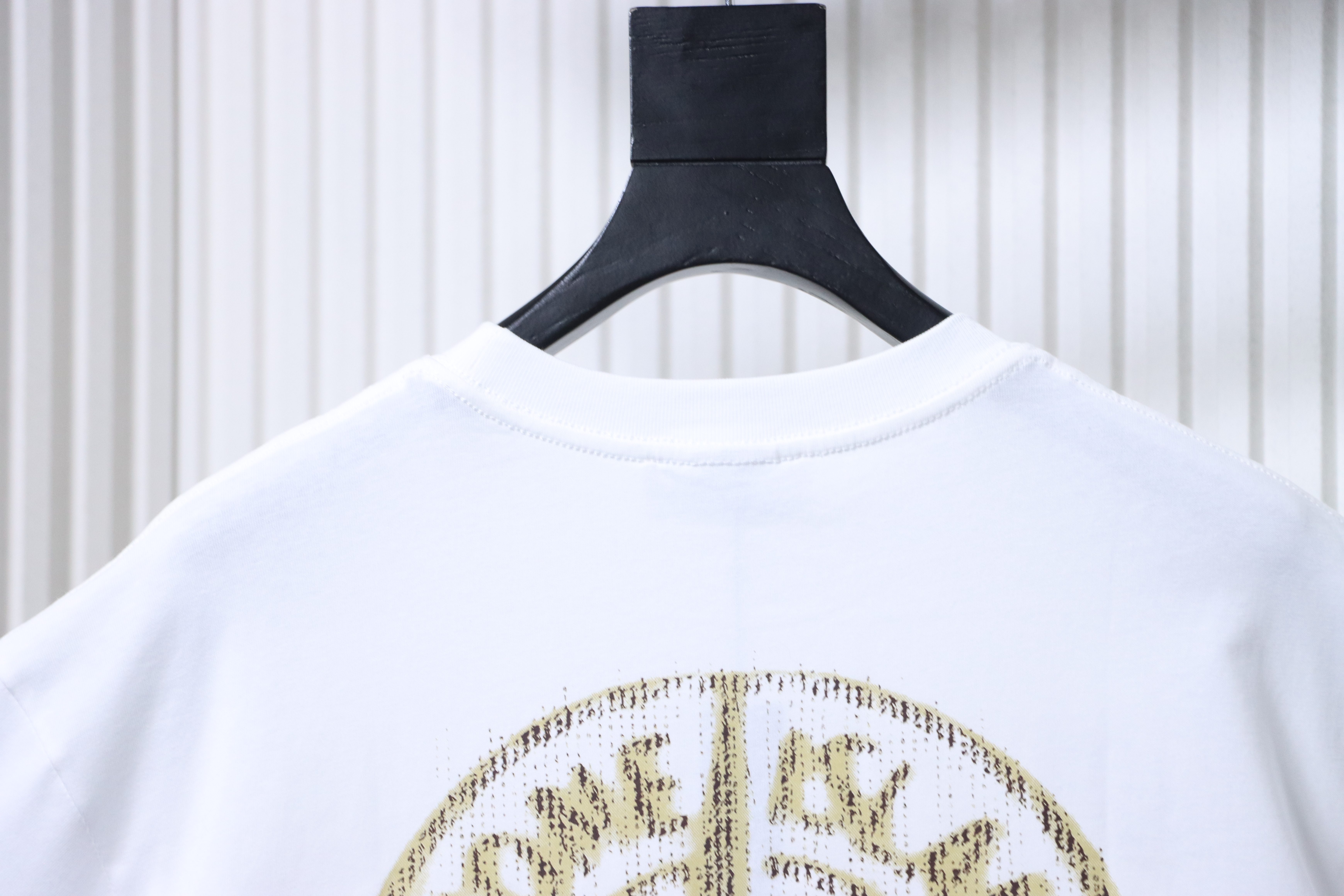 Stone Island SS26 Blurred Compass Back Print T-Shirt White