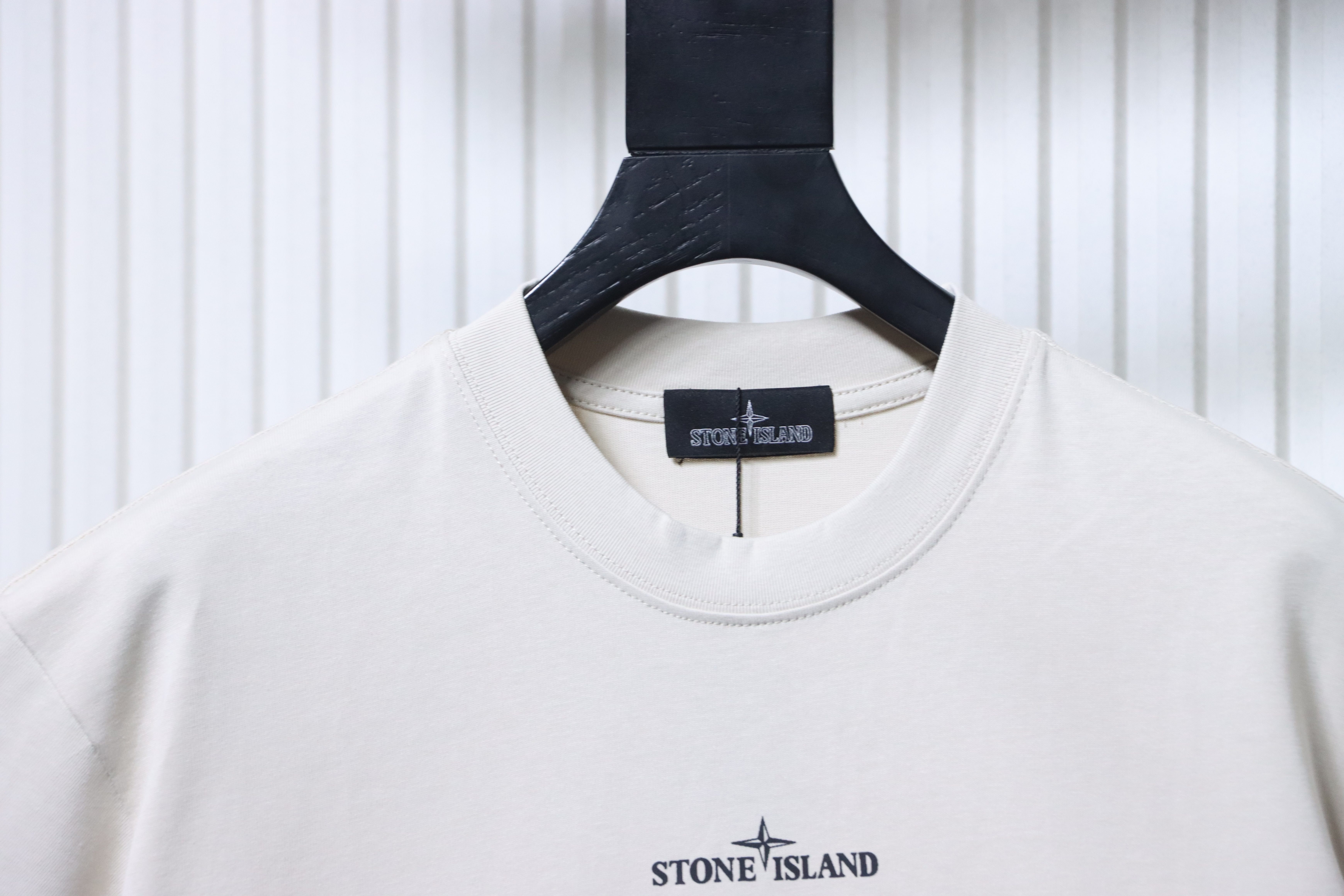 Stone Island SS26 Cracked Compass Back Print T-Shirt Off-White