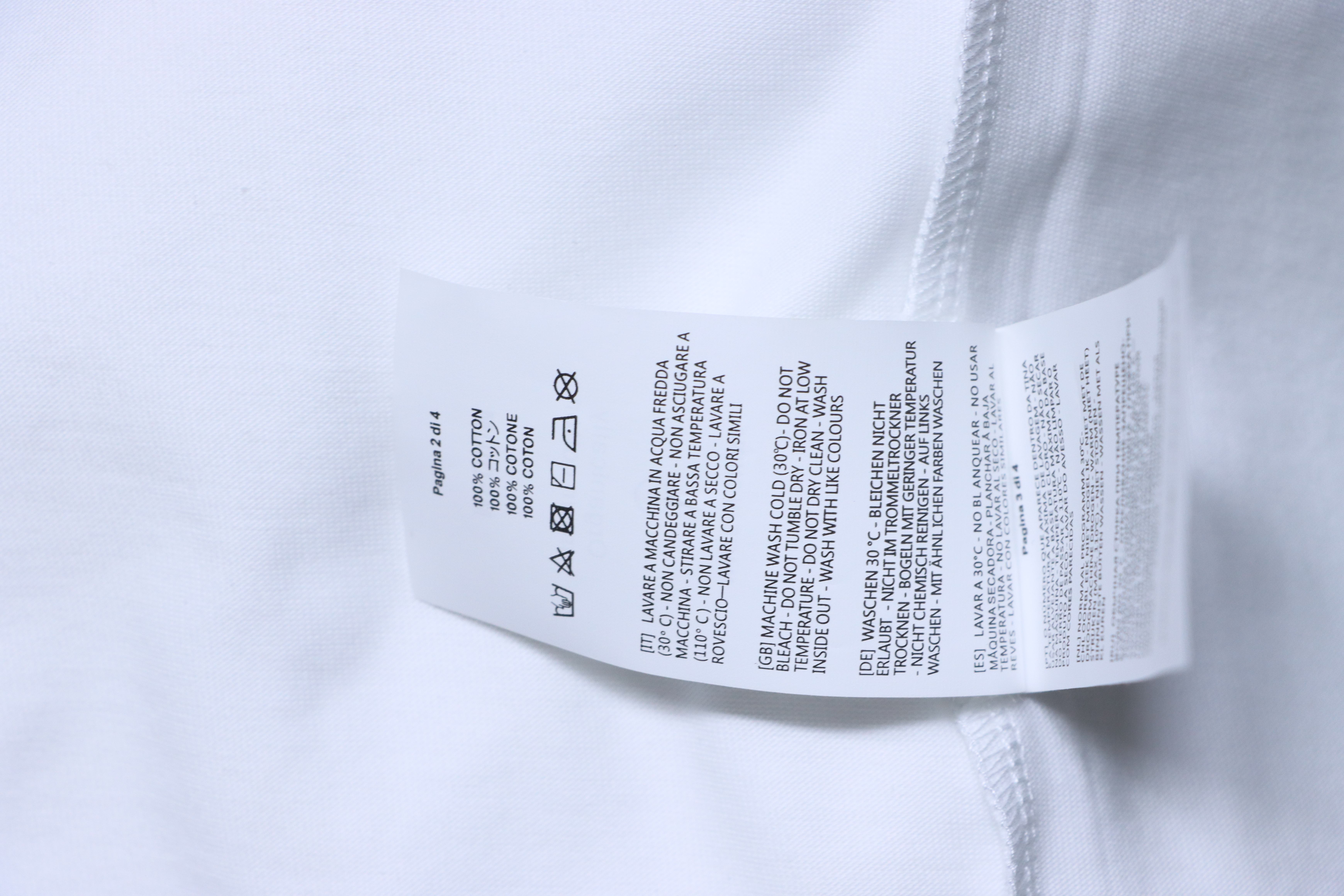 Stone Island SS26 Cracked Compass Back Print T-Shirt White