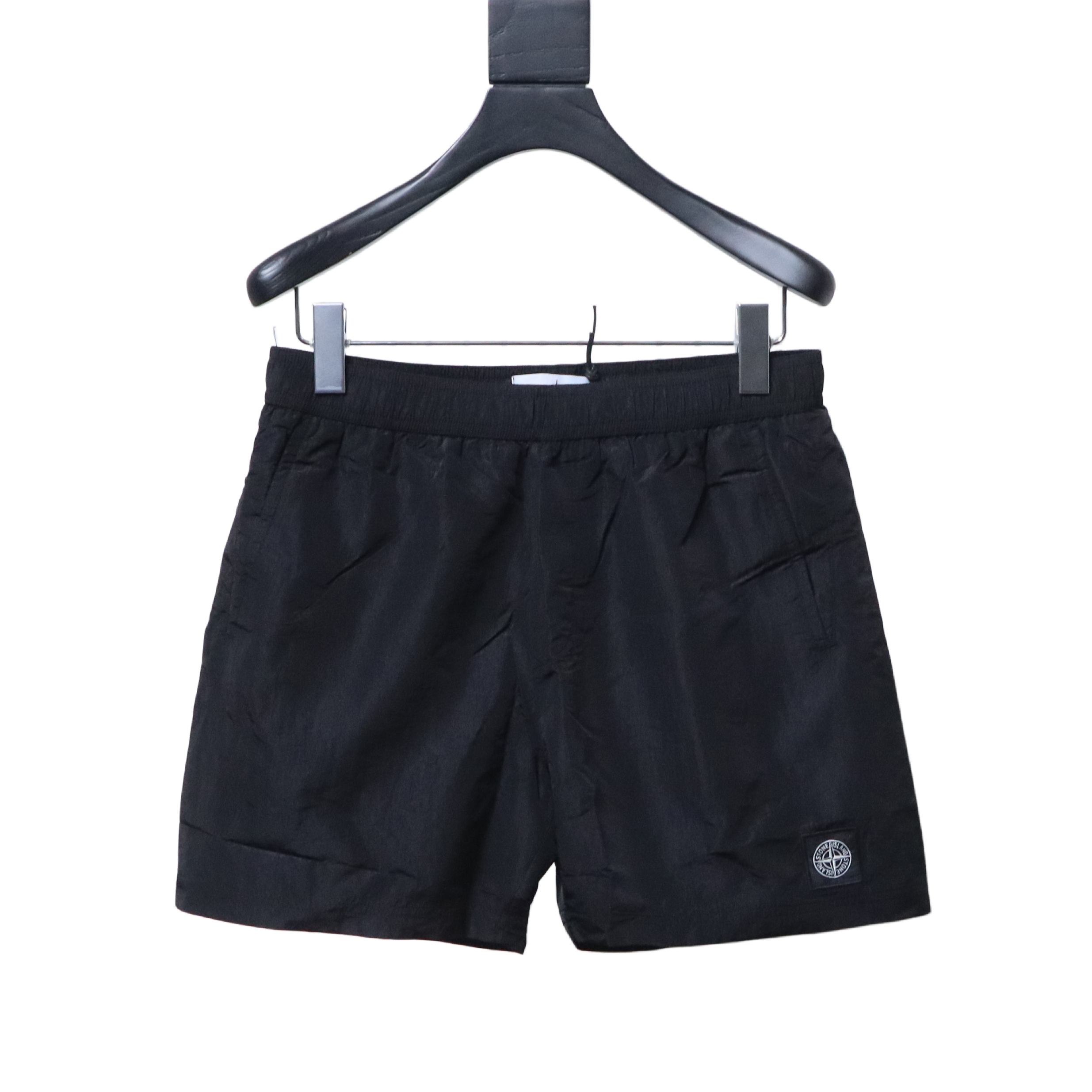 Stone Island Woven Badge Shorts Black
