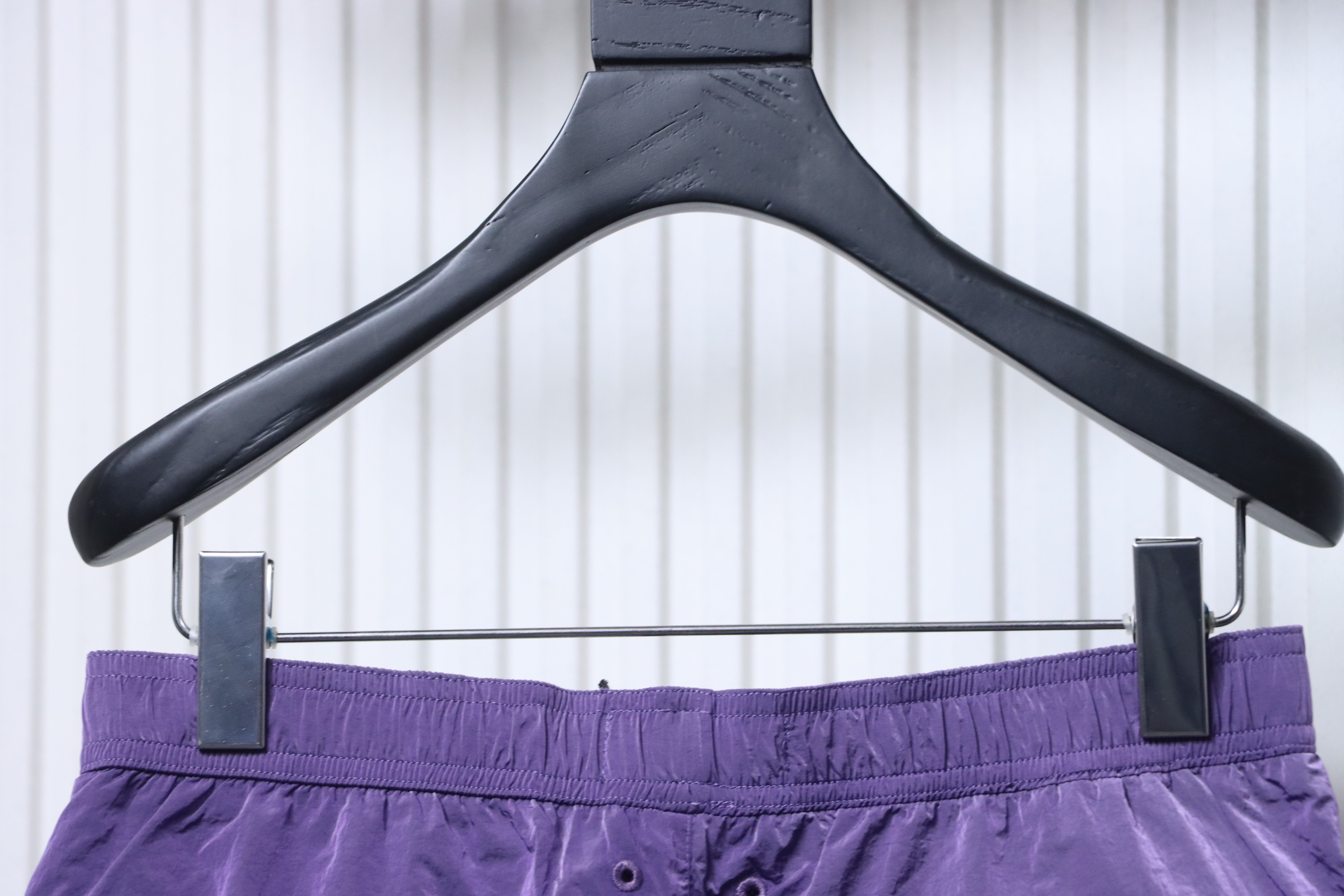 Stone Island Woven Badge Shorts Purple
