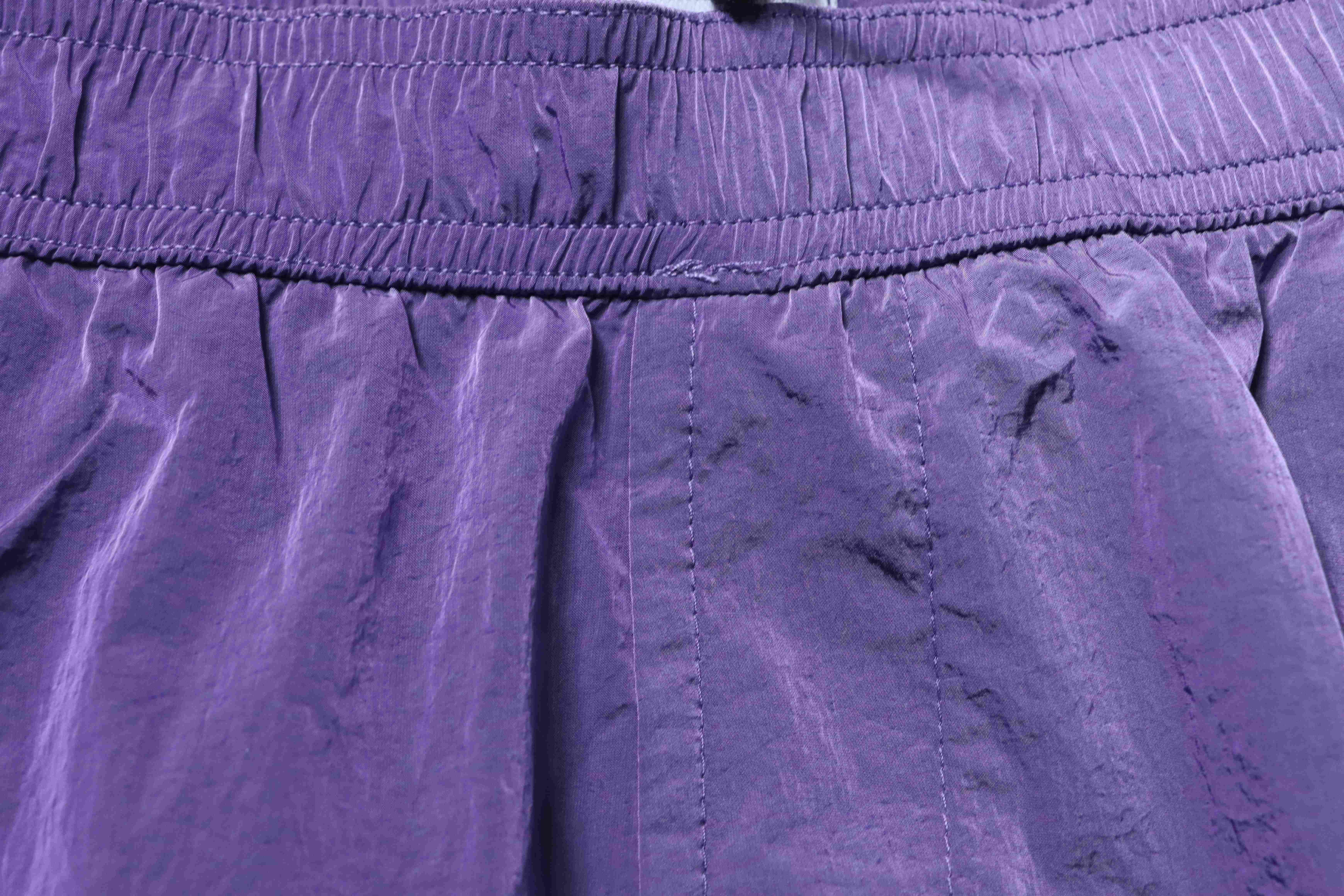 Stone Island Woven Badge Shorts Purple