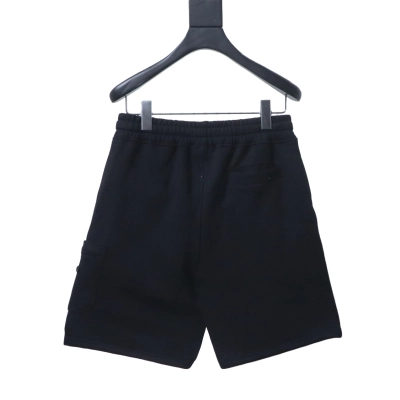 Stone Island Zip-Pocket Logo Shorts Black 02