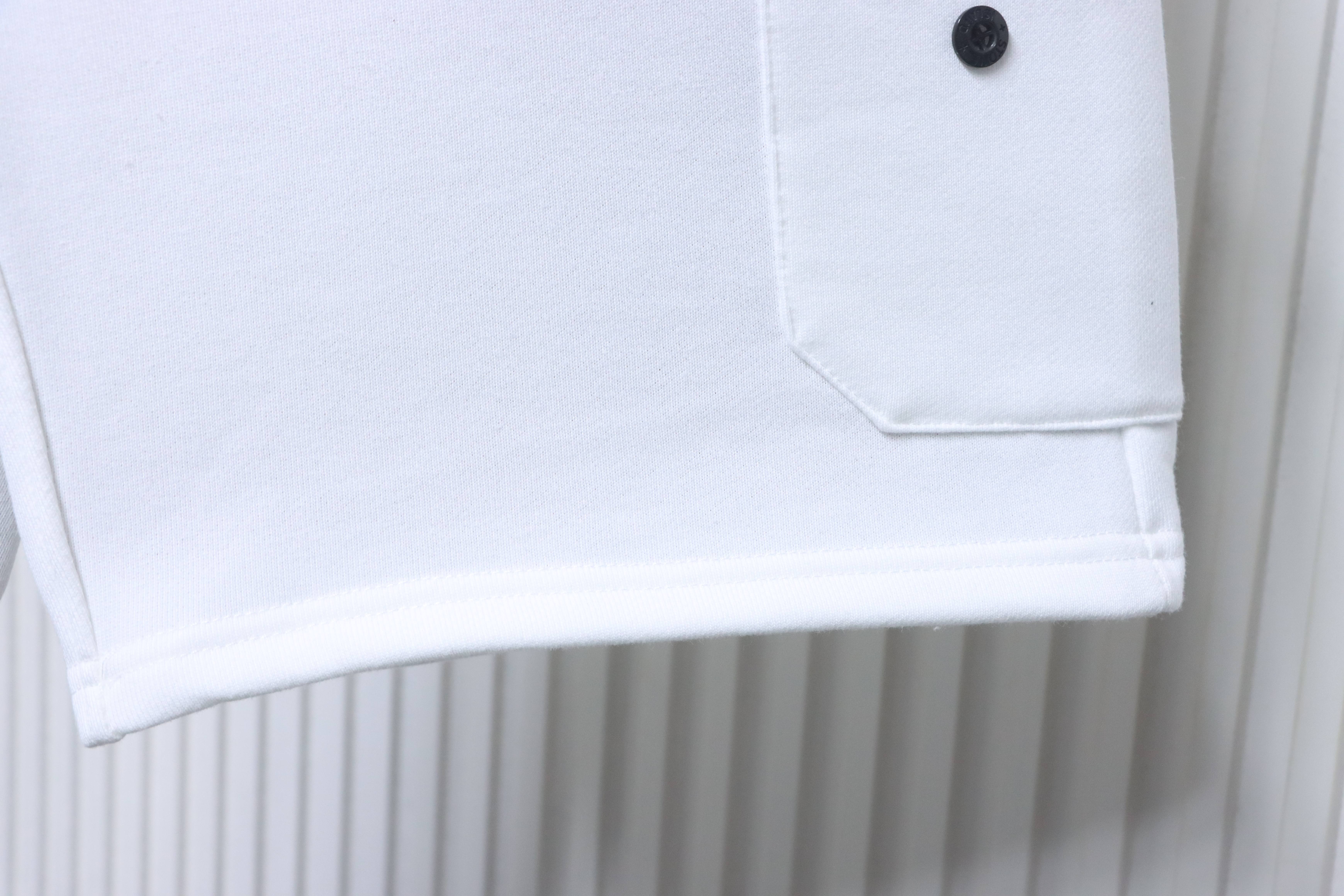 Stone Island Zip-Pocket Logo Shorts White