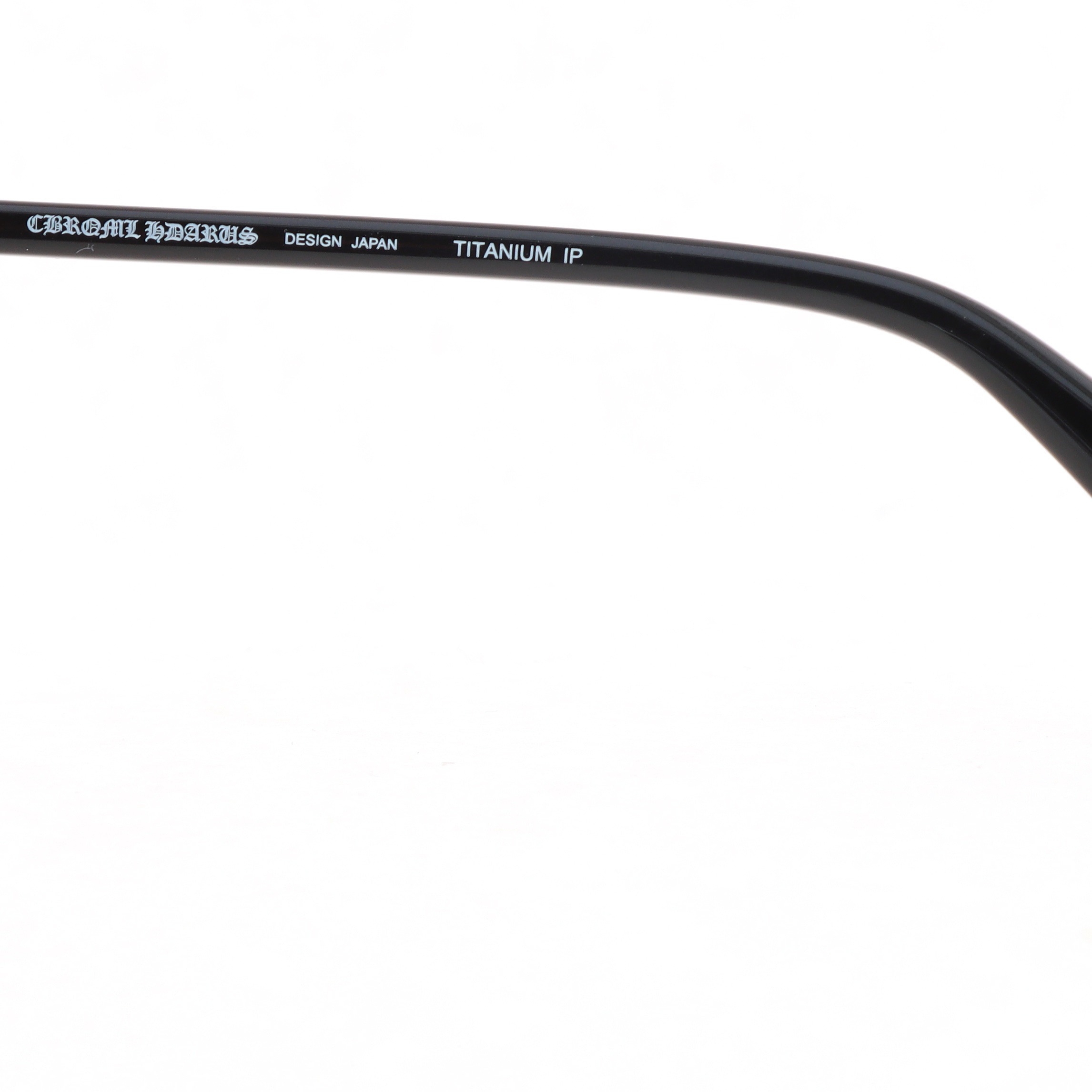 Chrome Hearts Vertical Smile-II Glasses Black and Silver
